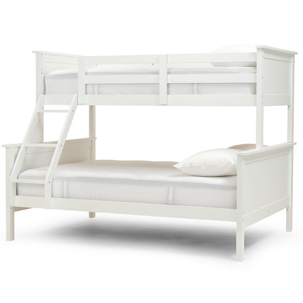 Addison Single/Double Bunk Bed Frame, White