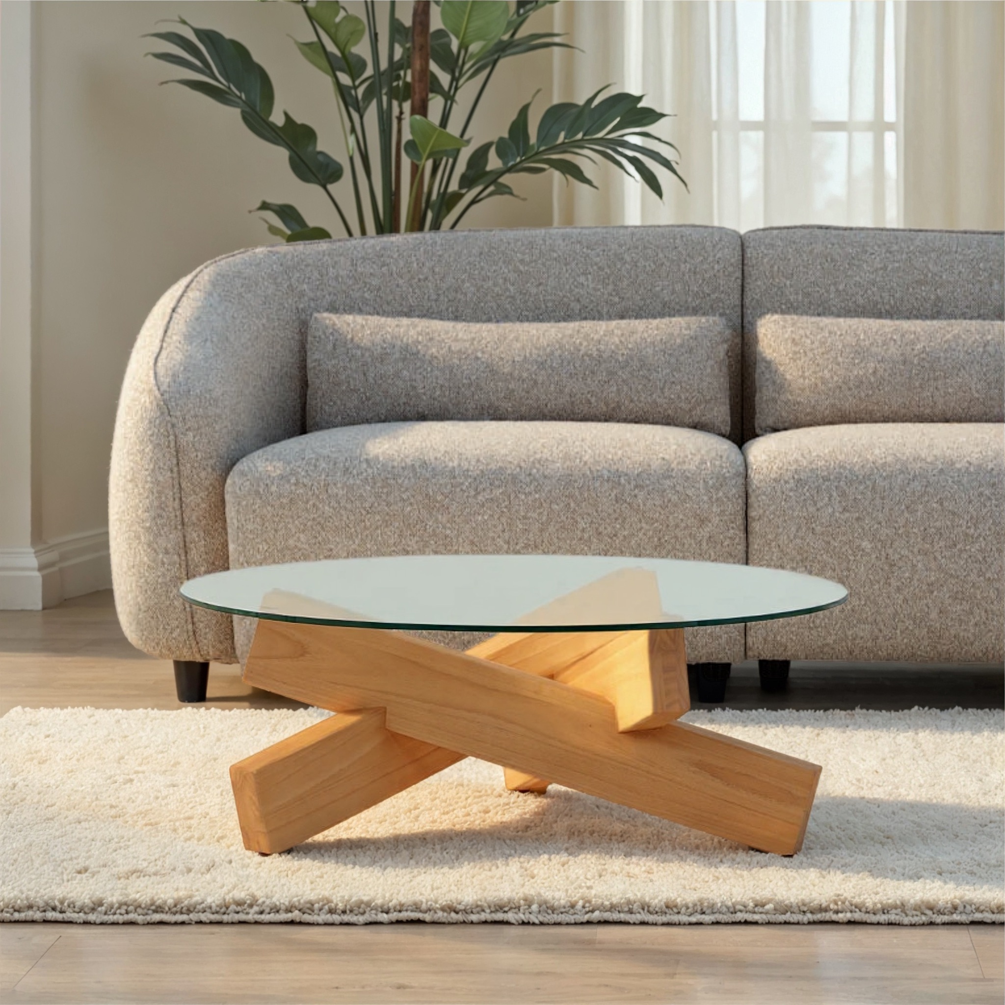 Kara Coffee Table, Natural