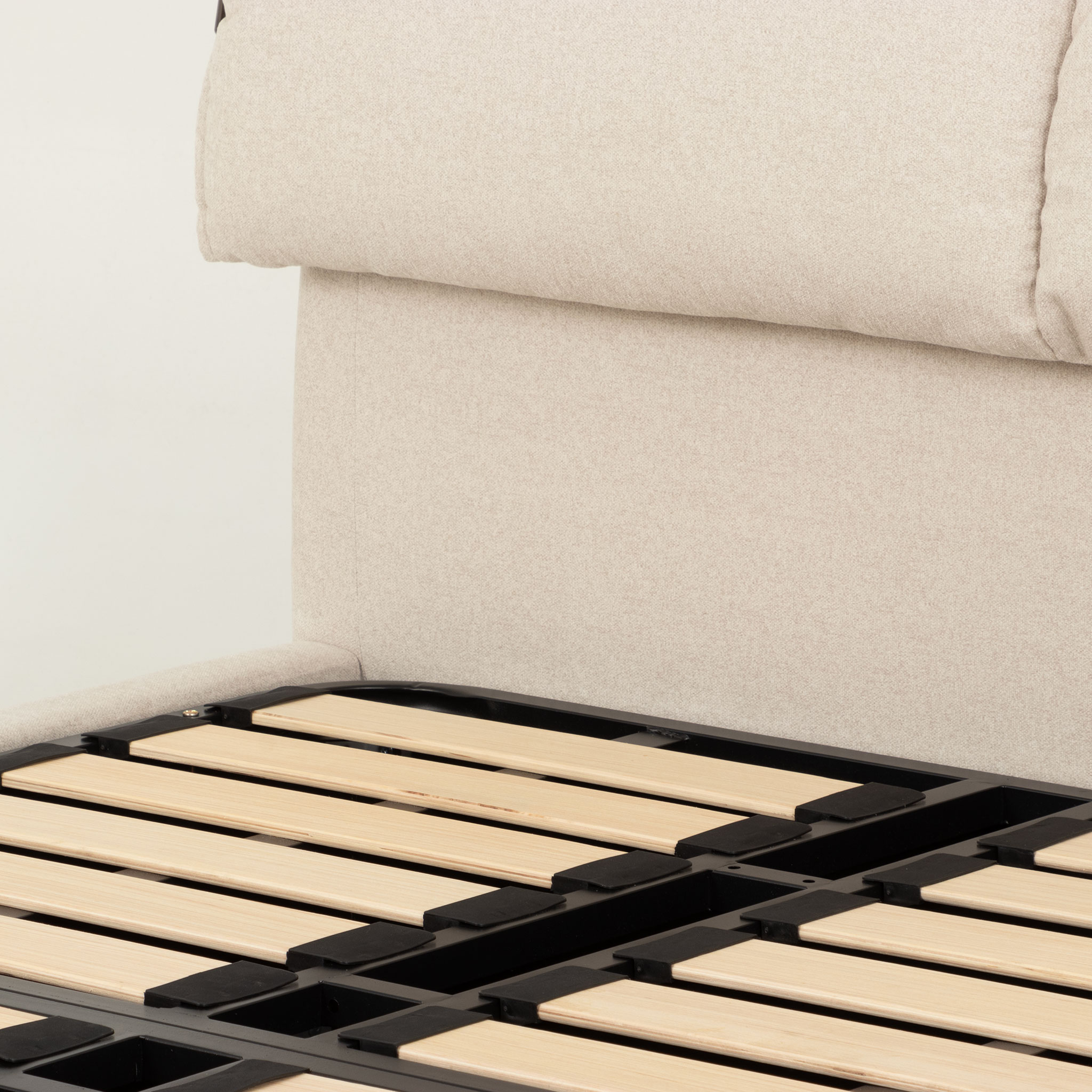 Sabina Lift Up Queen Bed Frame, Oatmeal