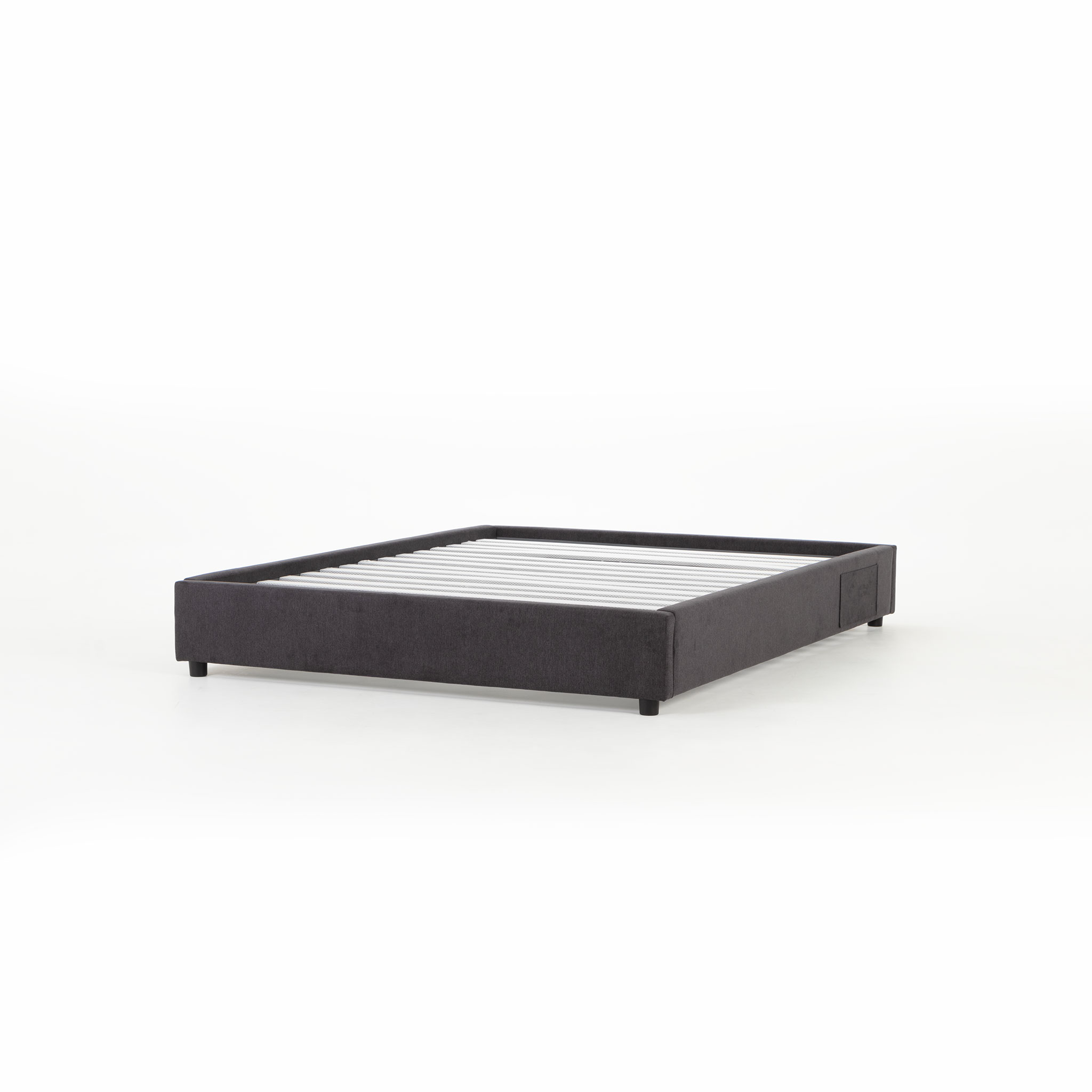 Elise Double Bed Base, Charcoal