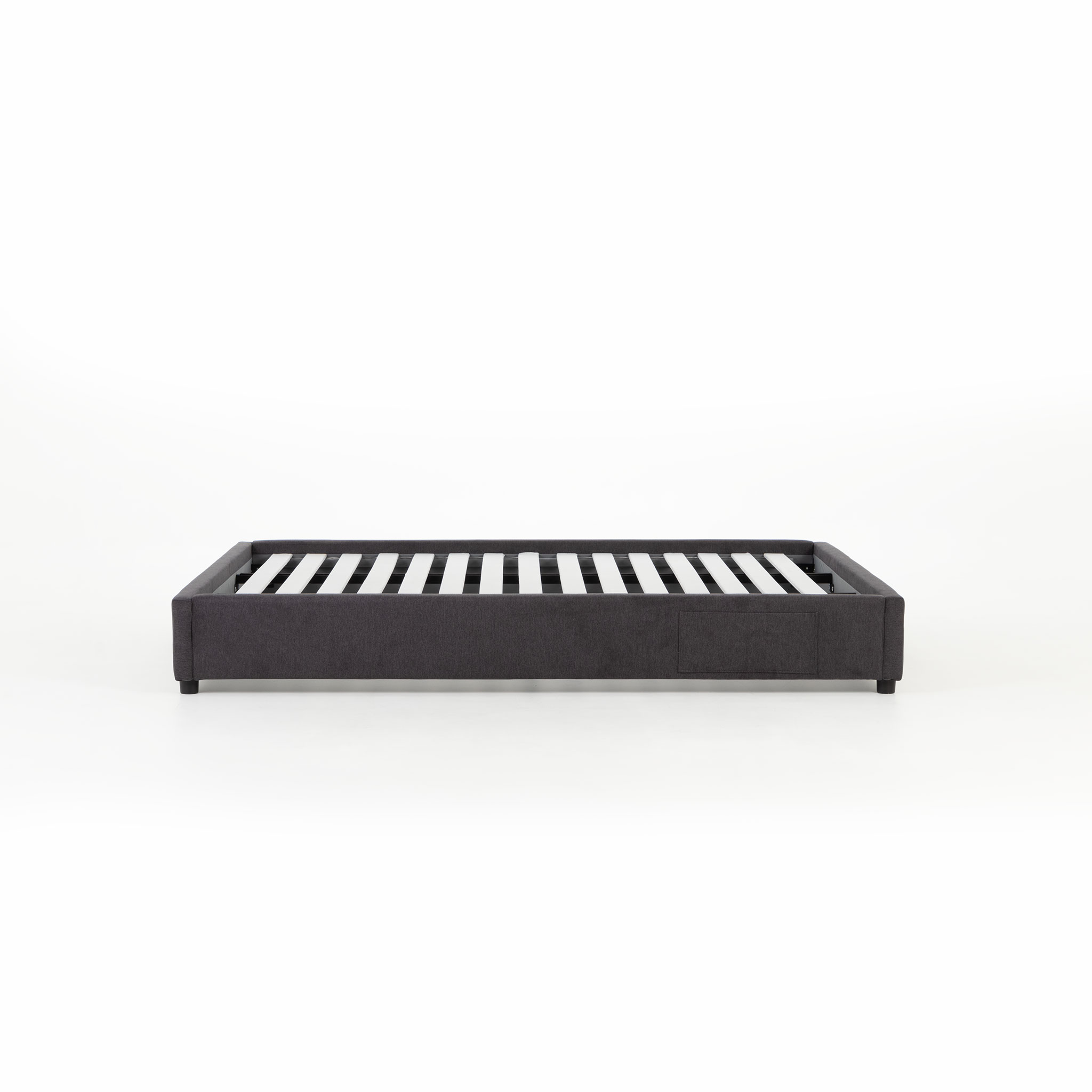 Elise Double Bed Base, Charcoal