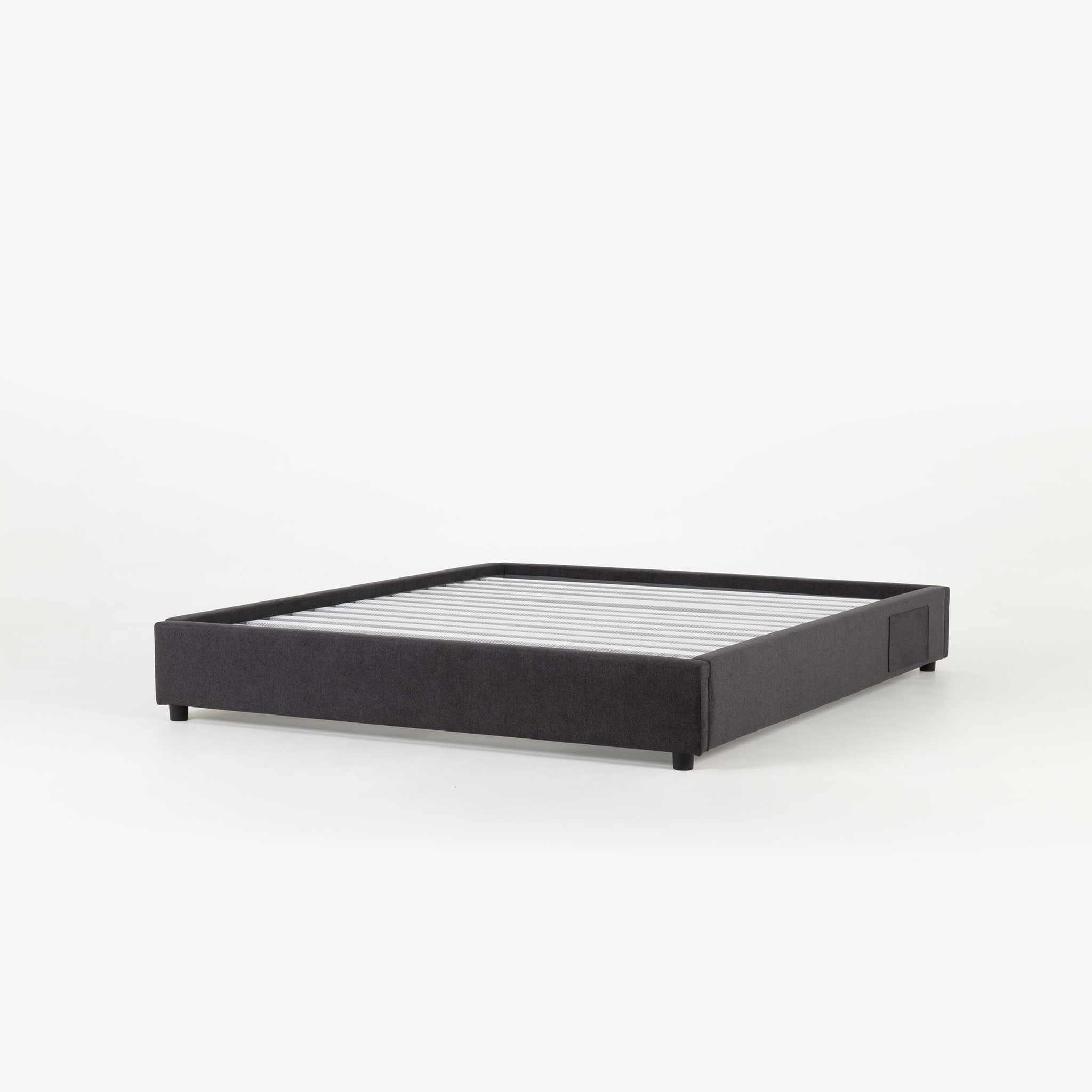 Elise King Bed Base, Charcoal