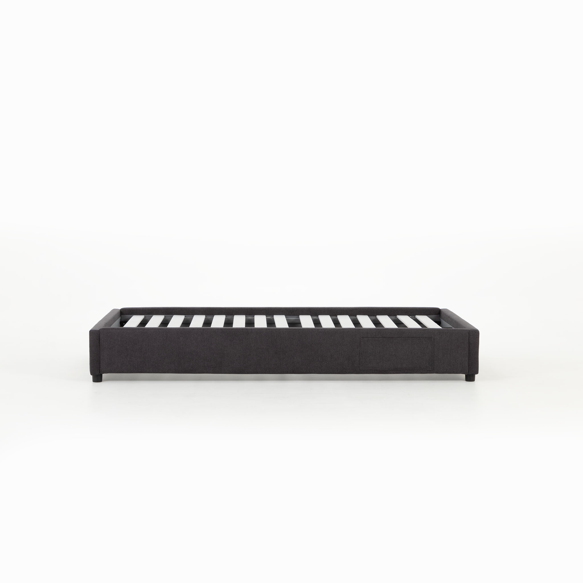 Elise King Single Bed Base, Charcoal