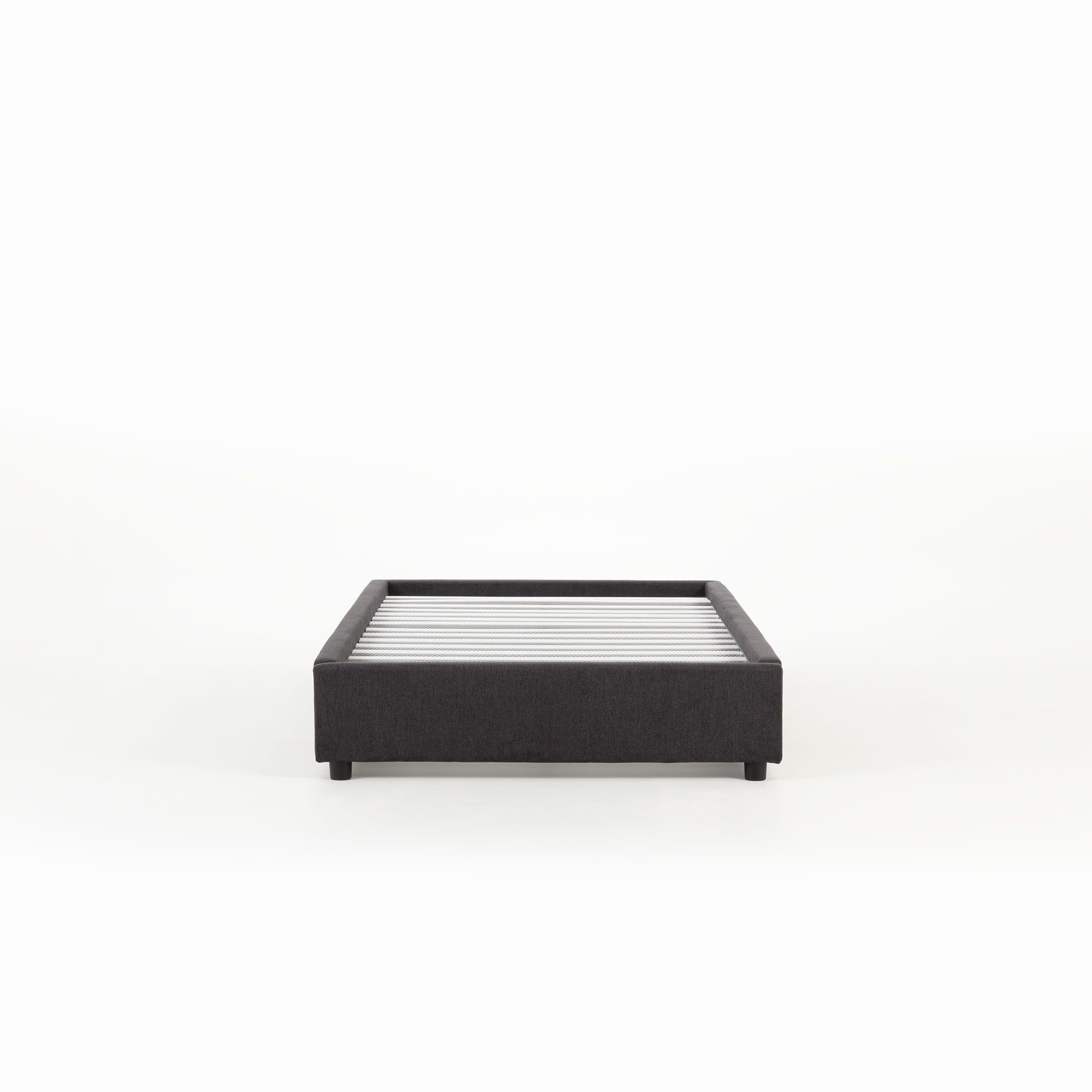 Elise King Single Bed Base, Charcoal