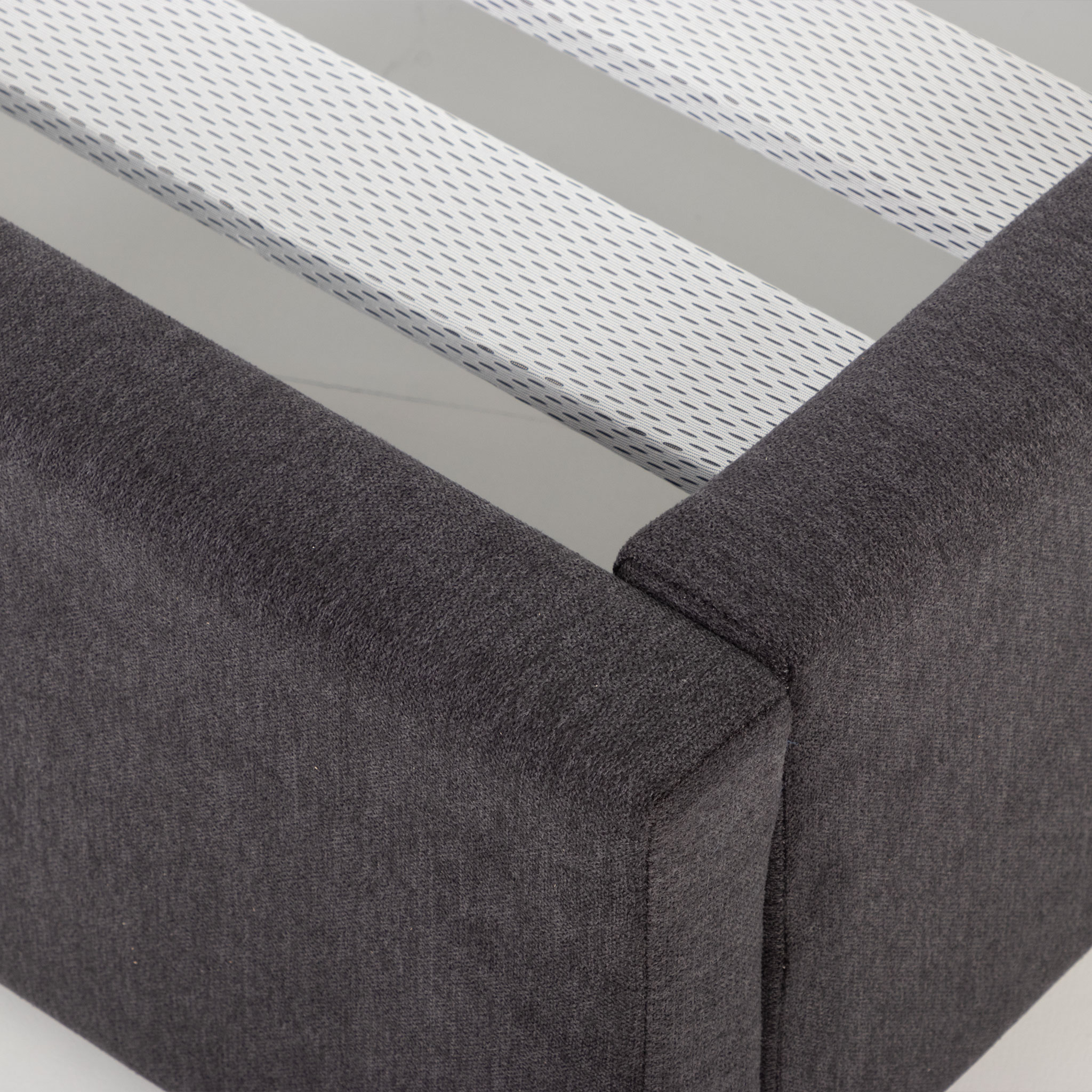 Elise Queen Bed Base, Charcoal