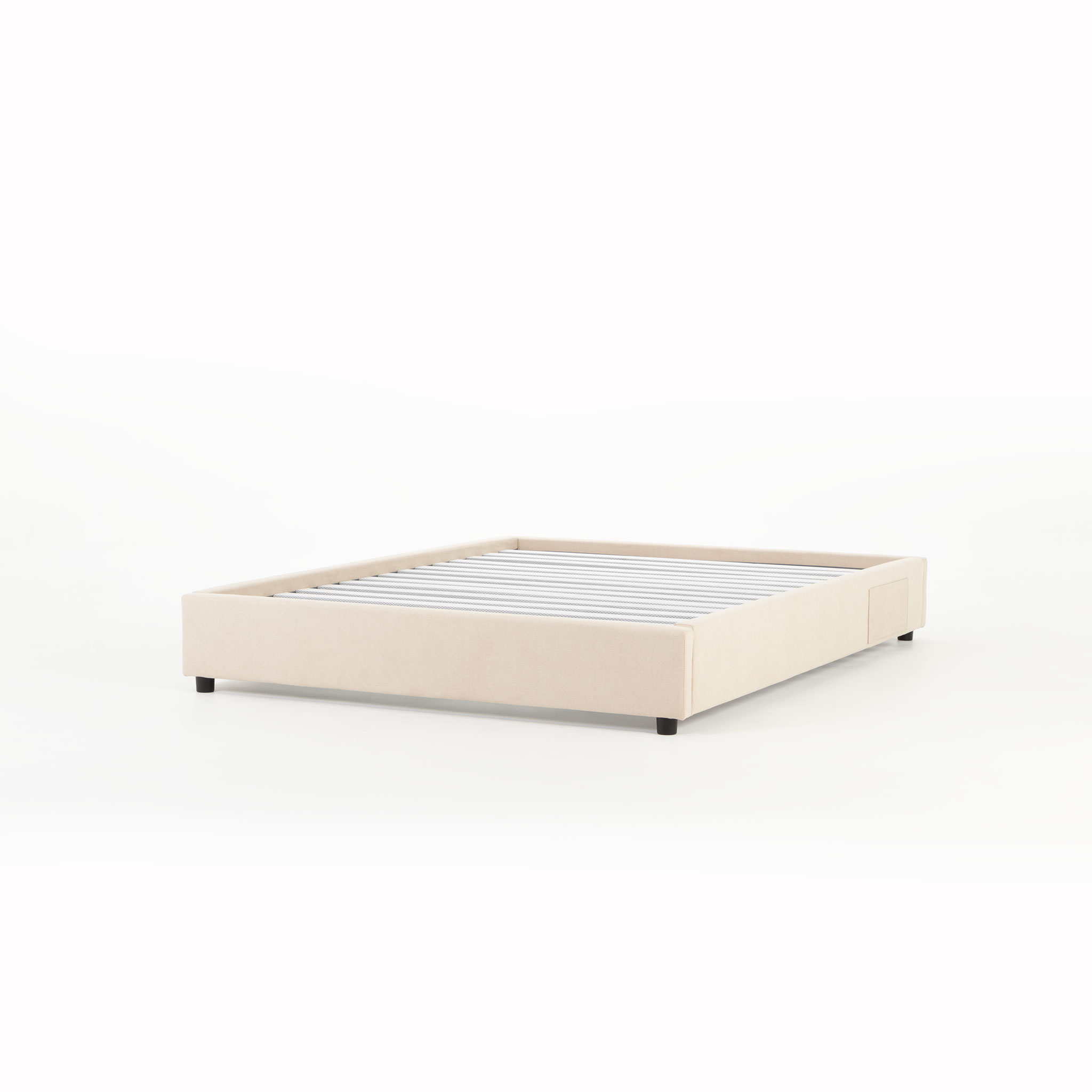 Elise Double Bed Base, Taupe