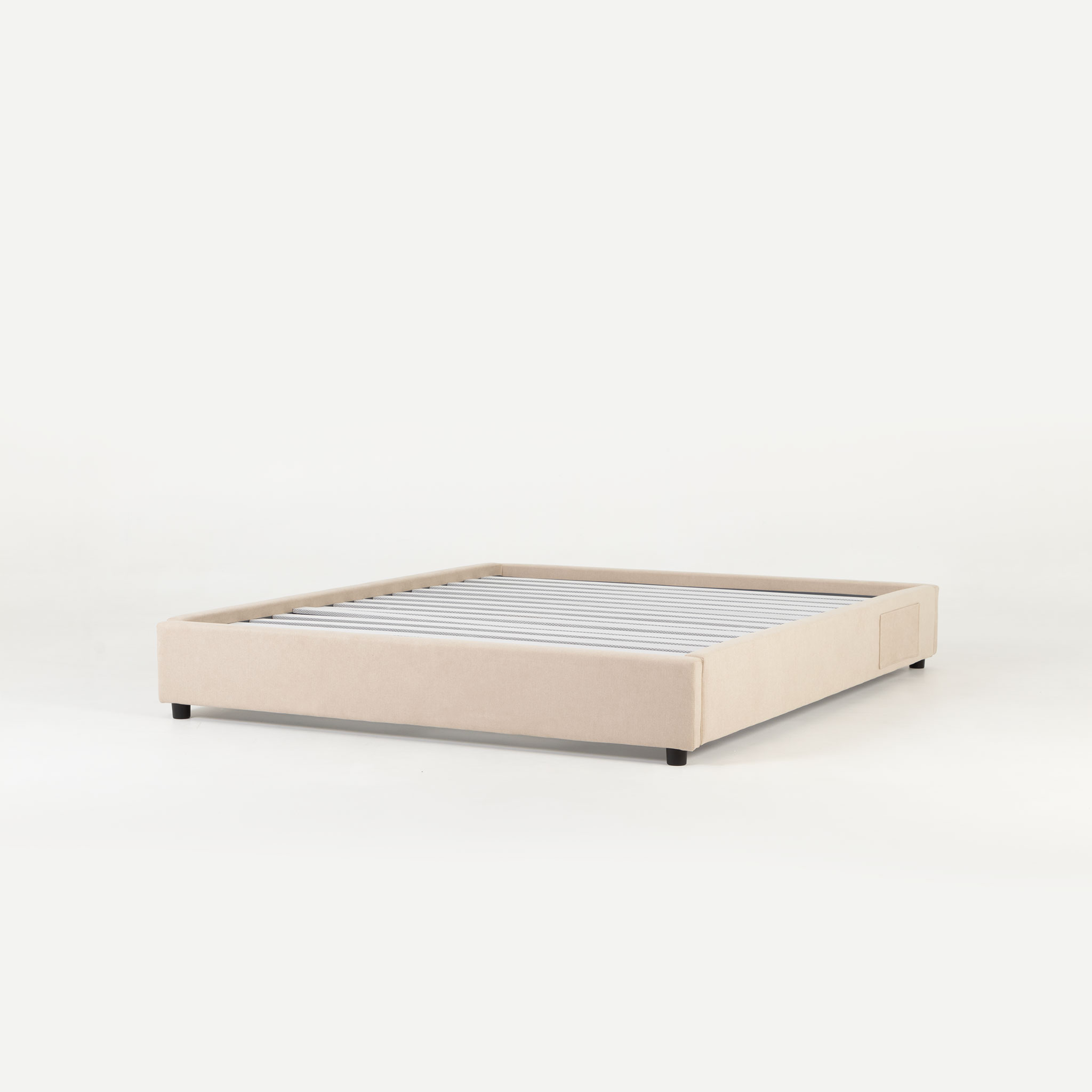 Elise King Bed Base, Taupe