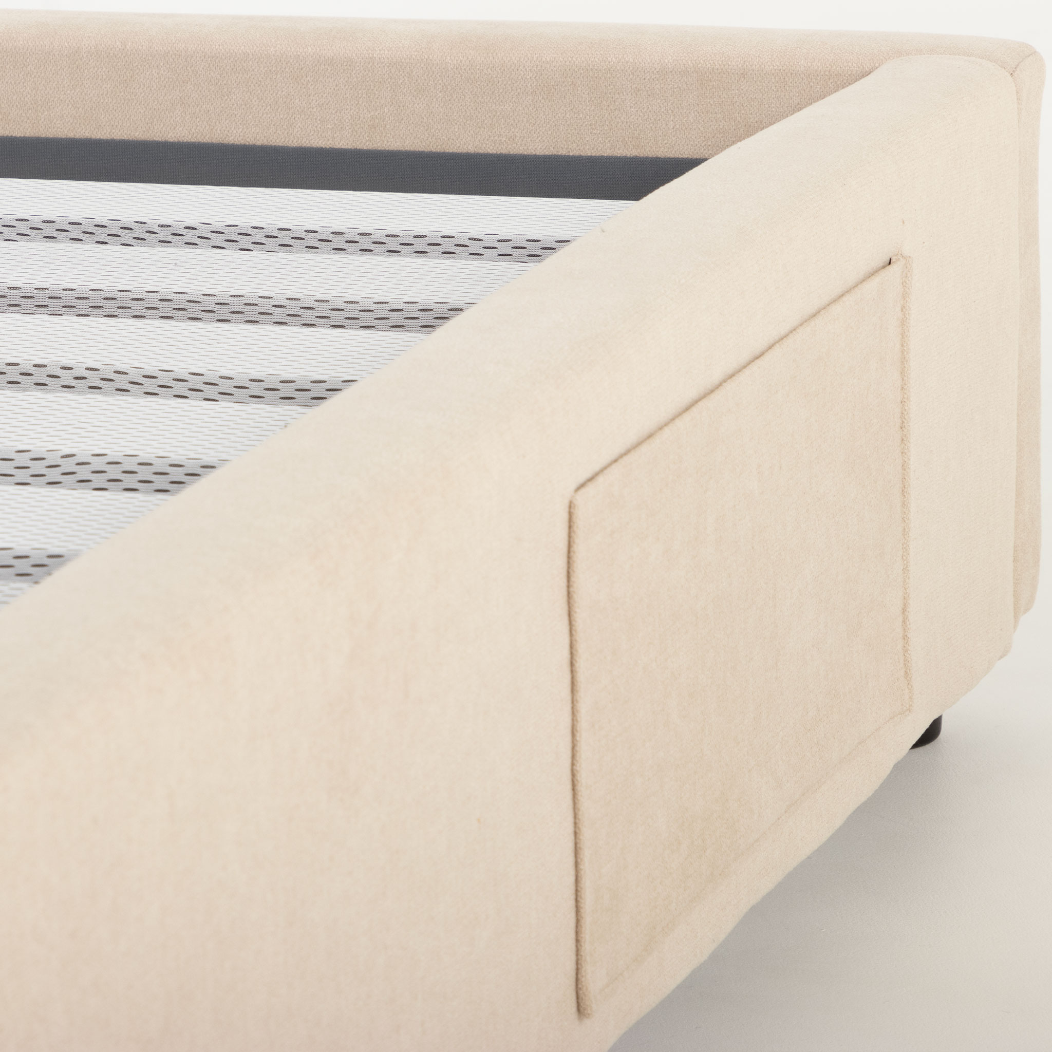 Elise King Bed Base, Taupe