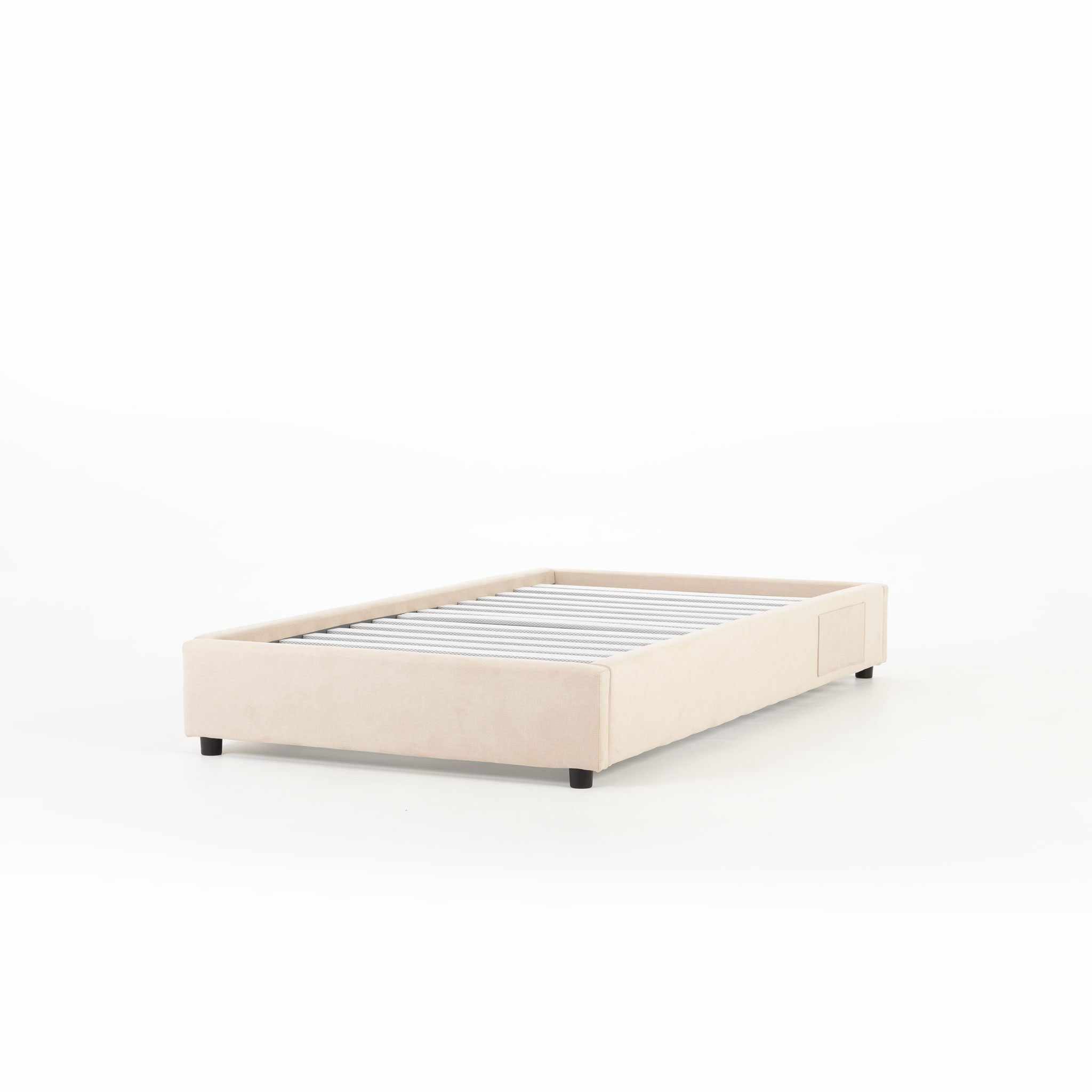 Elise King Single Bed Base, Taupe