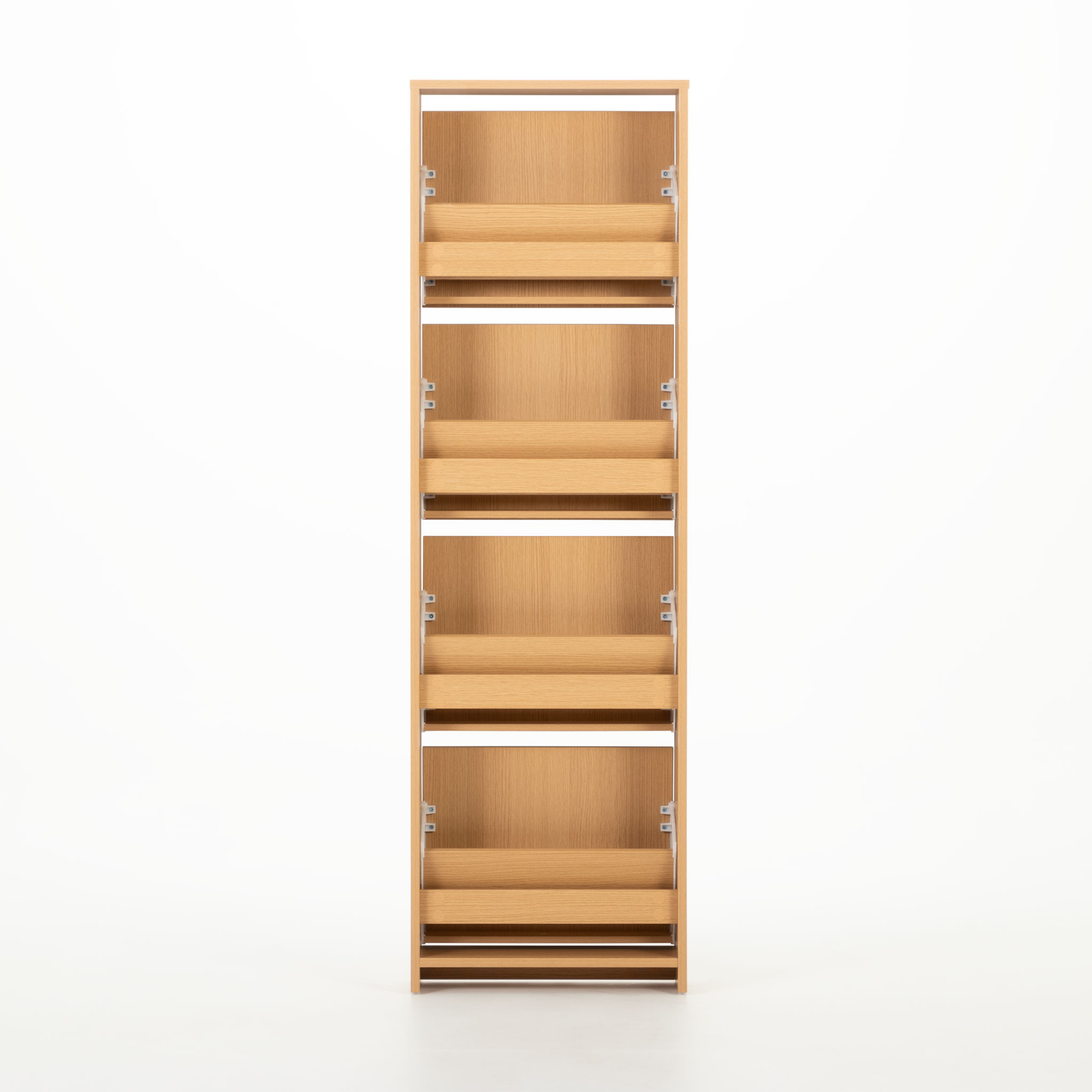 Kesia 4 Drawer Shoe Cabinet KD, Light Oak