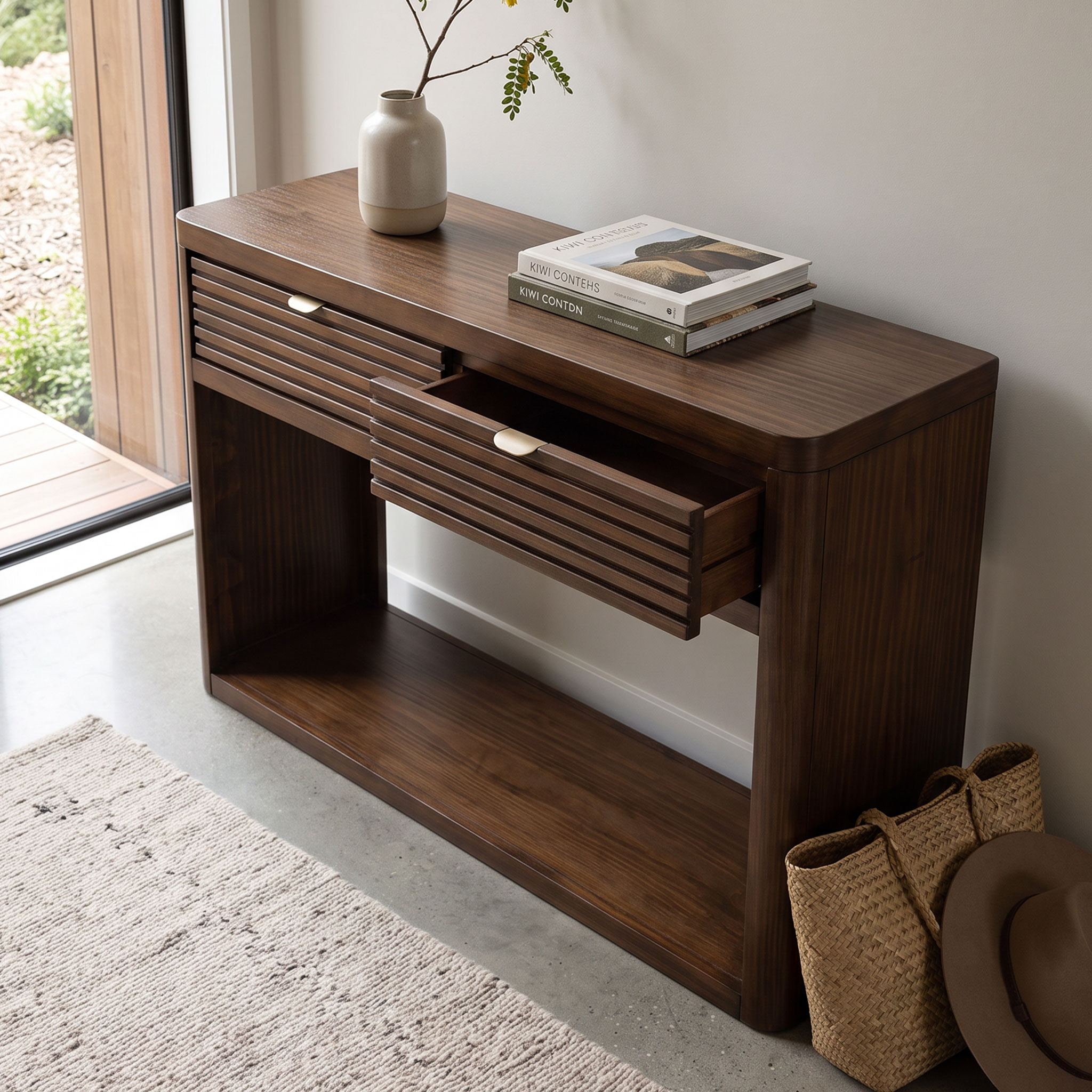 Bromley Console Table, Dark