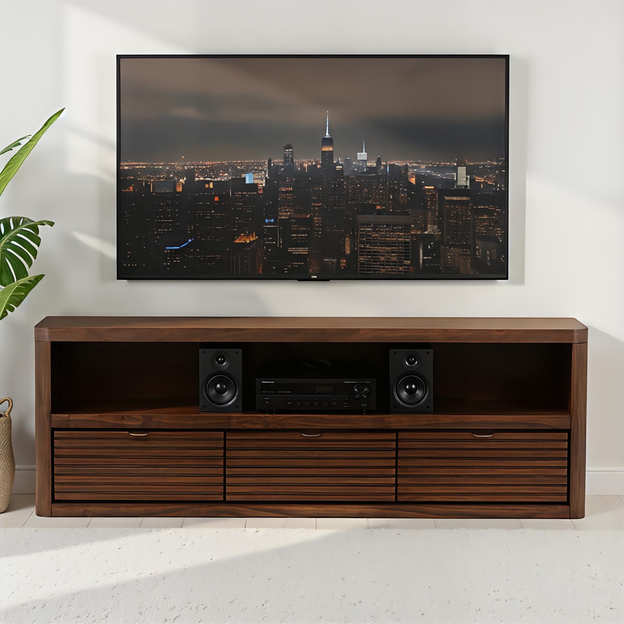 Bromley Entertainment Unit - W160, Dark