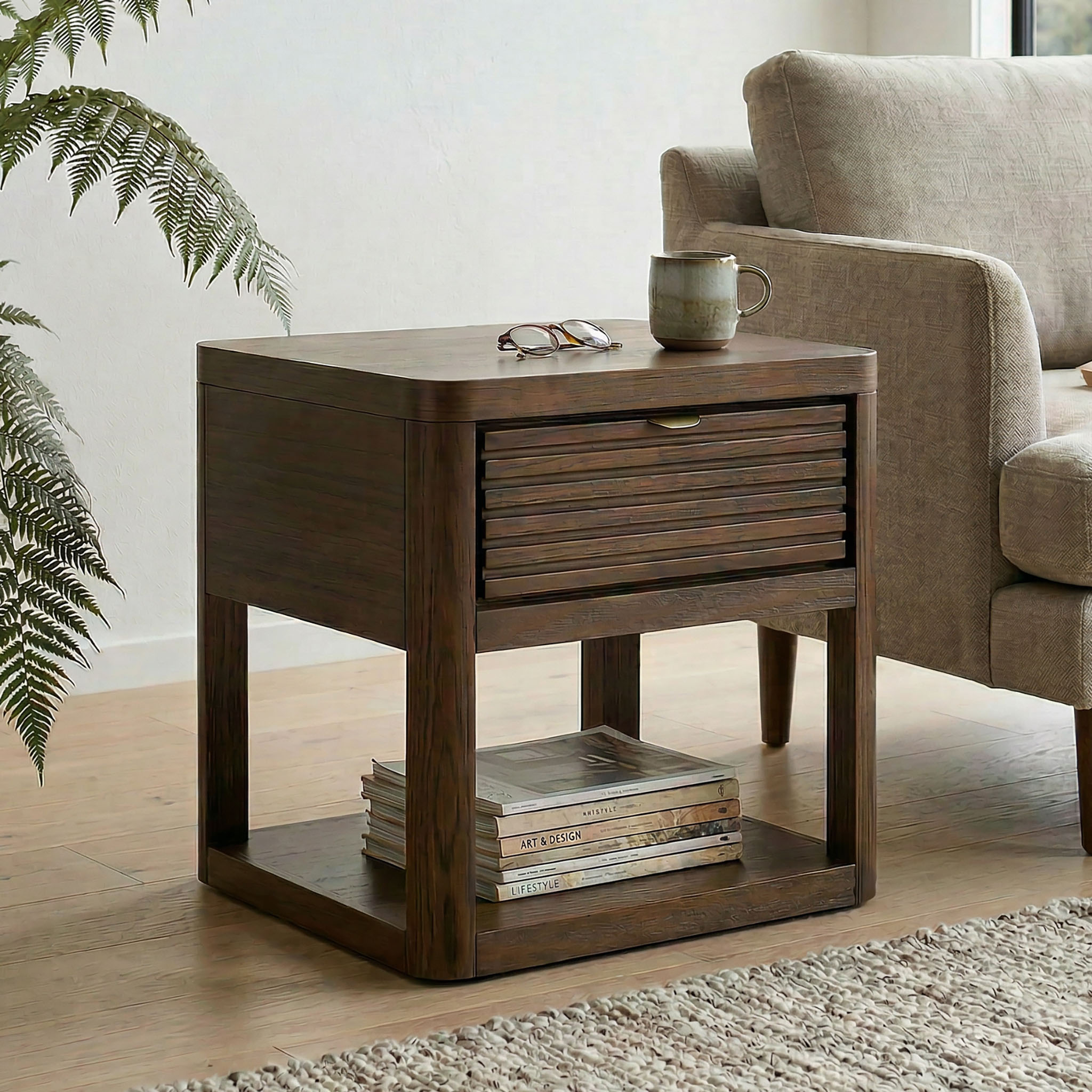 Bromley Side Table, Dark