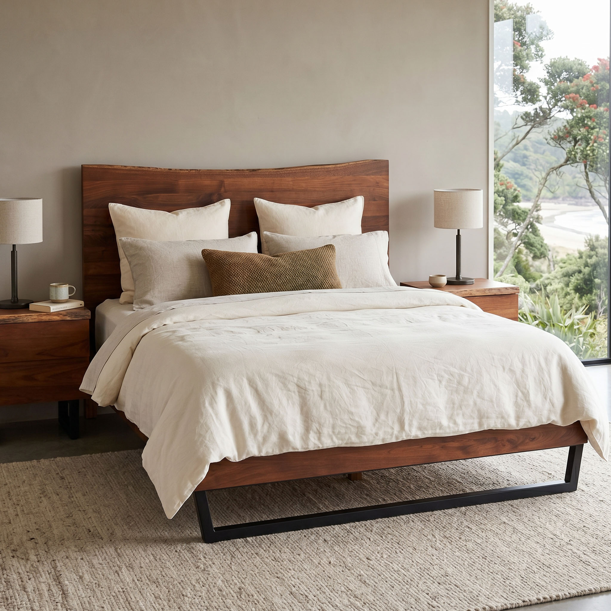 Tipaz King Bed Frame Live Edge