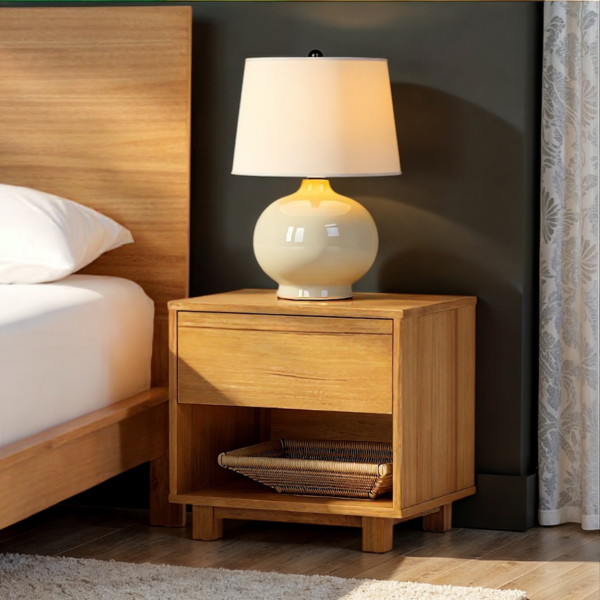 Ashwood 1 Drawer Bedside