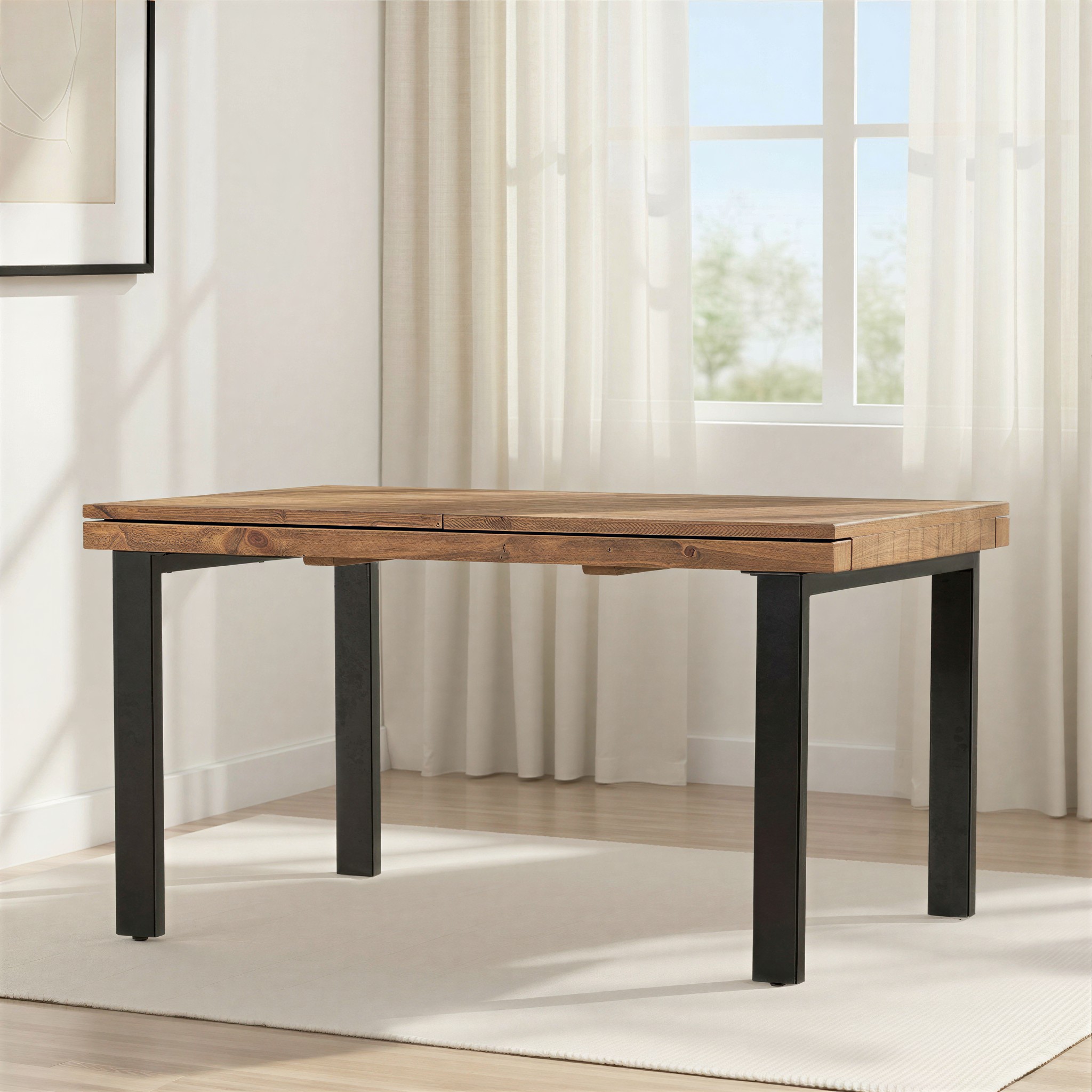 Barnwood Extension Dining Table W140/180, Dark