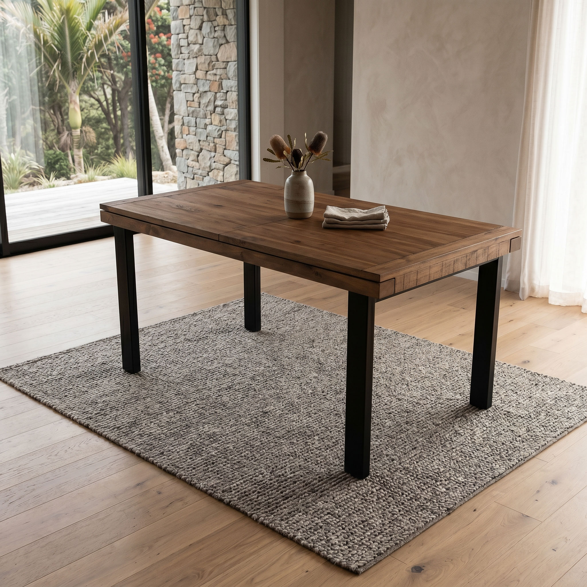 Barnwood Extension Dining Table W140/180, Dark