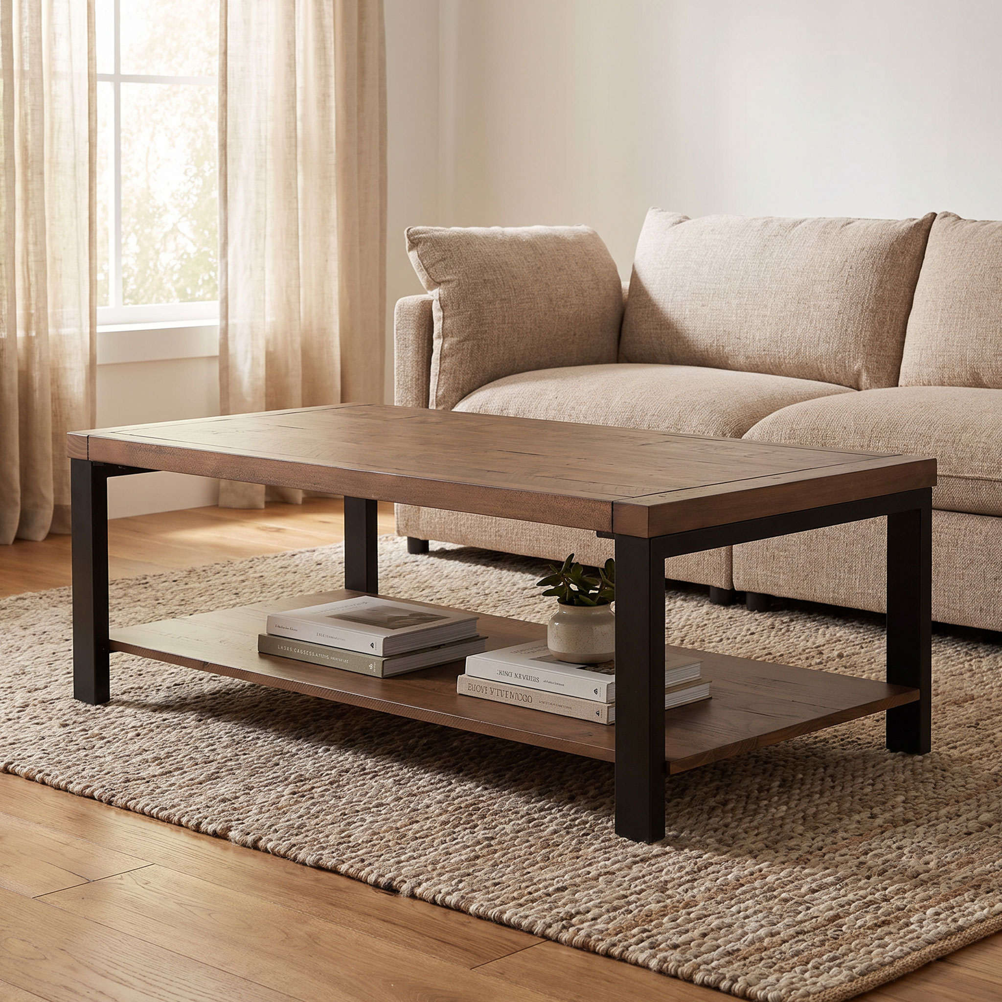 Barnwood Coffee Table, Dark
