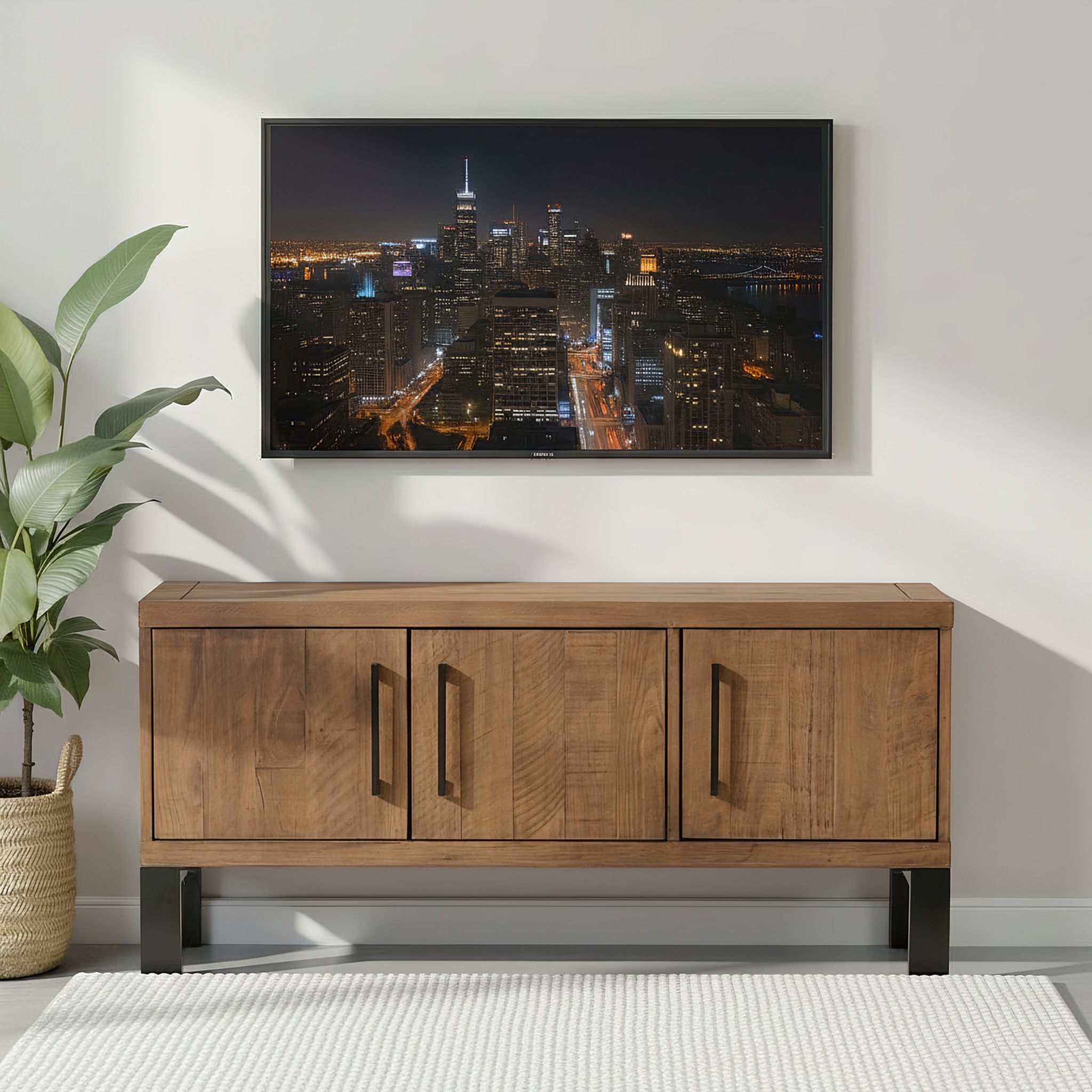 Barnwood Entertainment Unit - W120, Dark