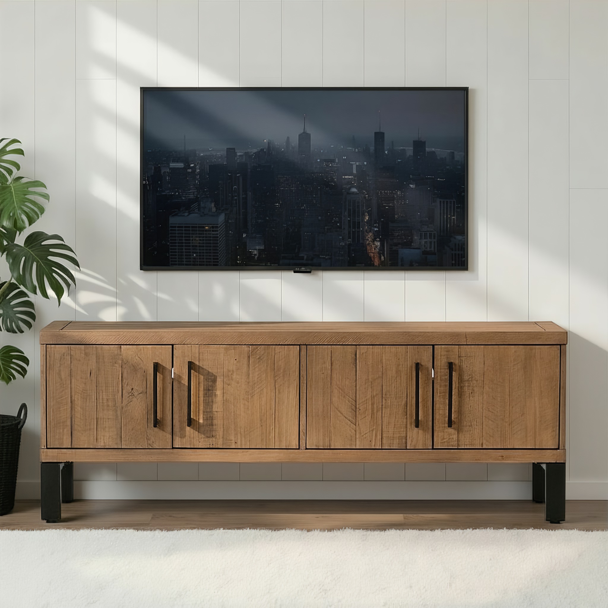 Barnwood Entertainment Unit - W160, Dark