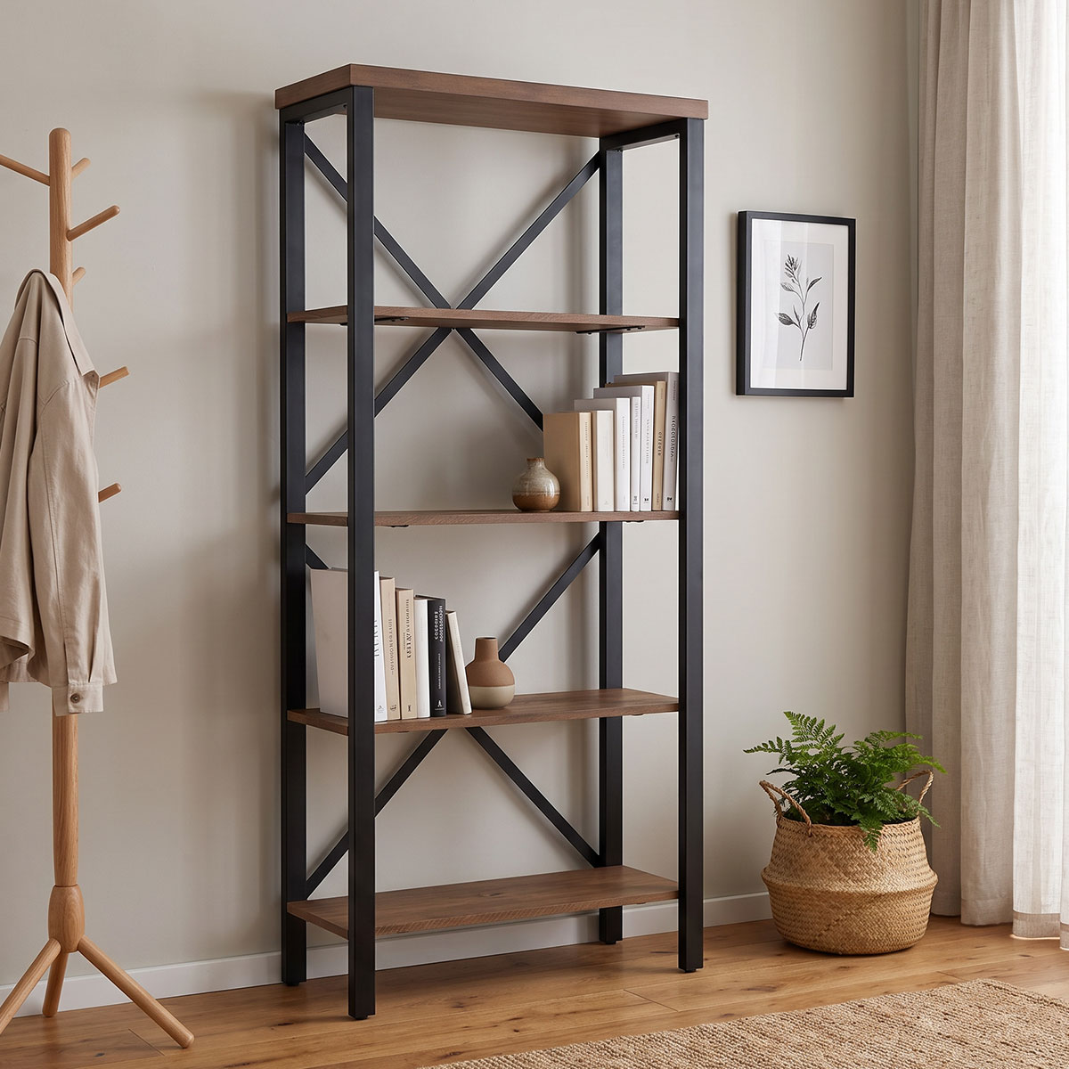 Barnwood Bookcase, Dark