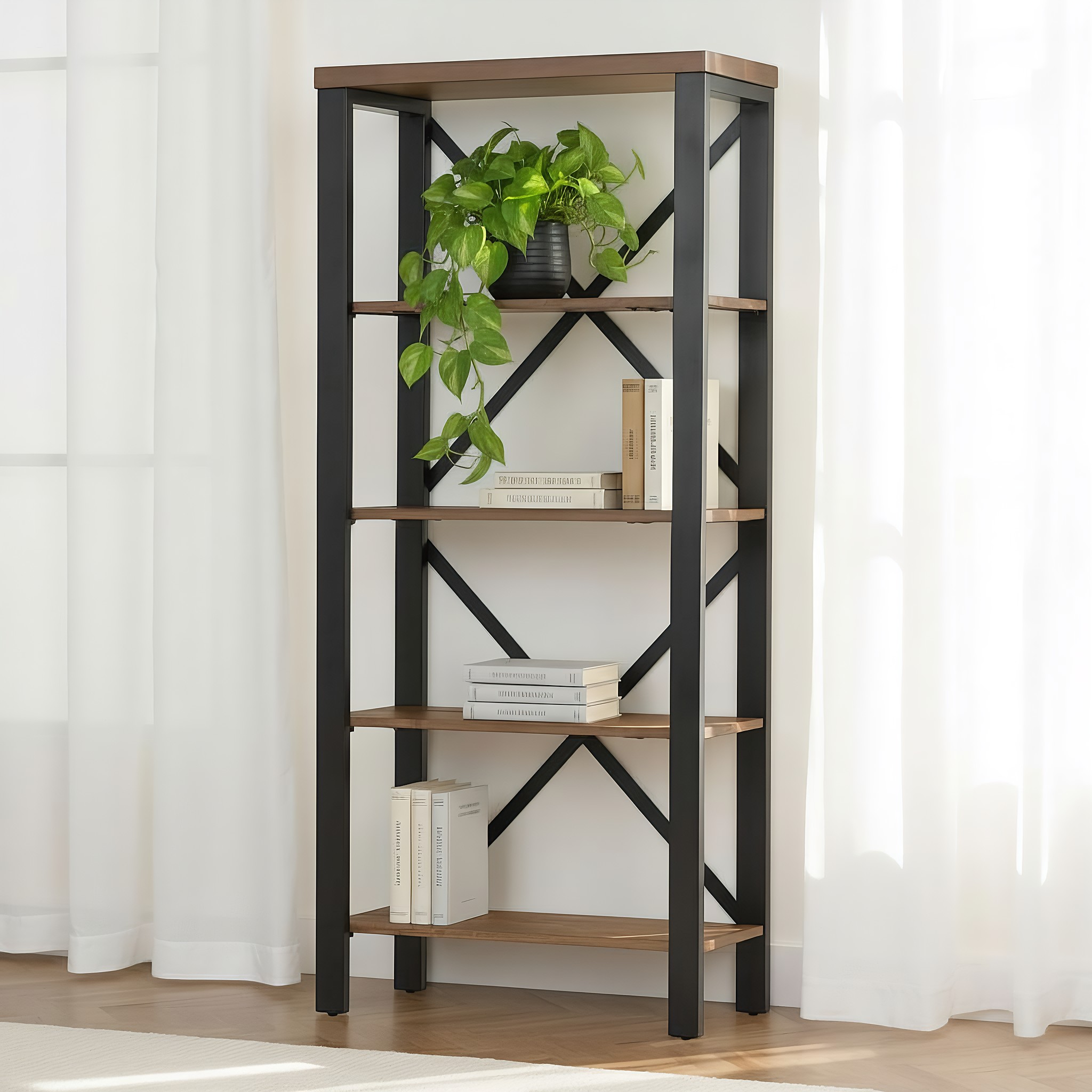 Barnwood Bookcase, Dark