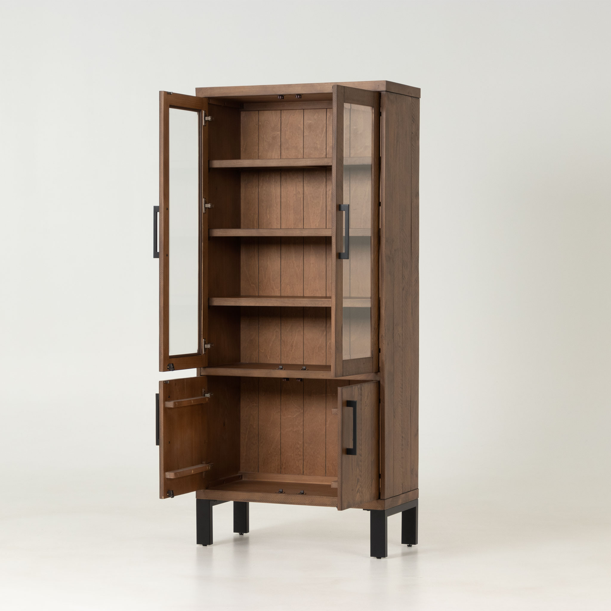 Barnwood Display Cabinet, Dark