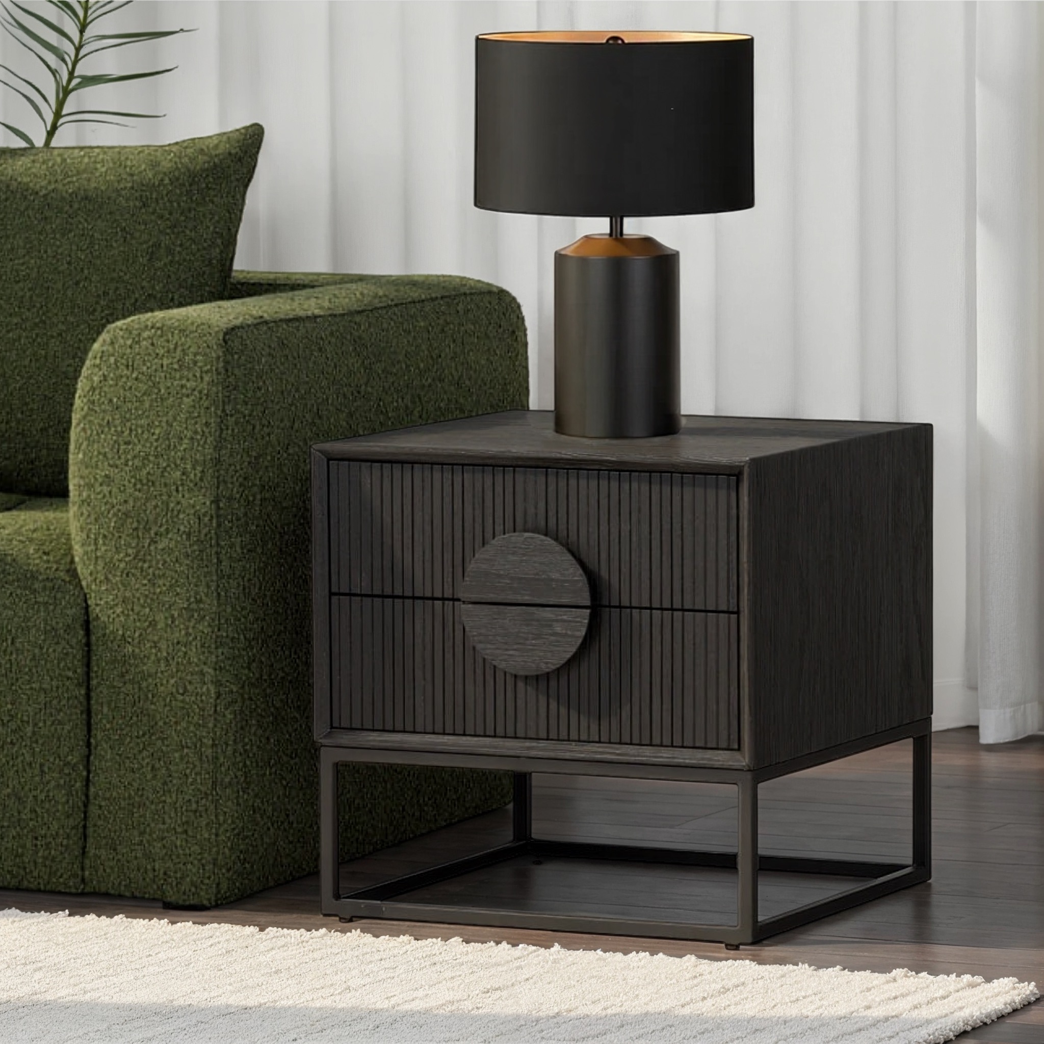 Oslo Side Table, Dark