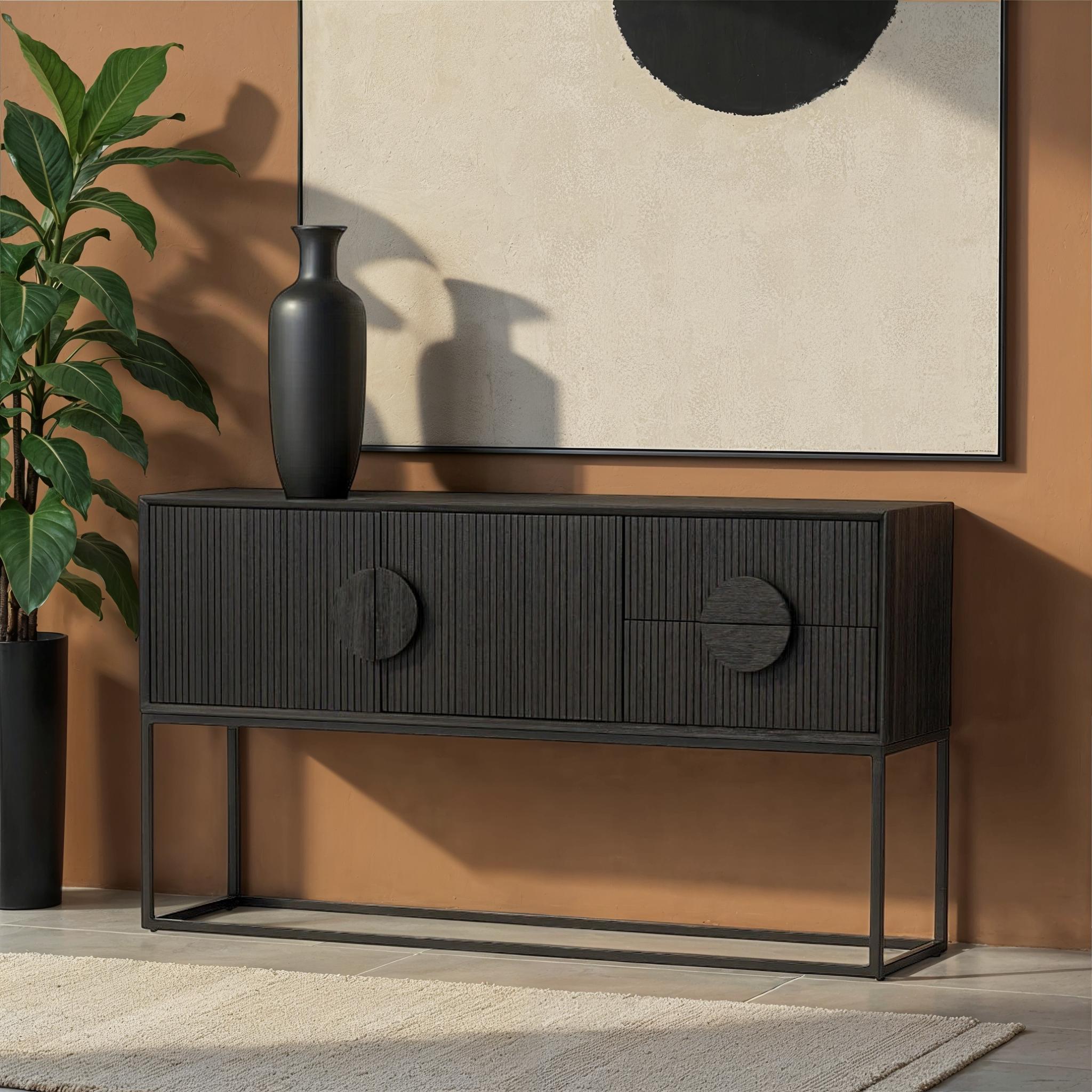 Oslo Console Table, Dark