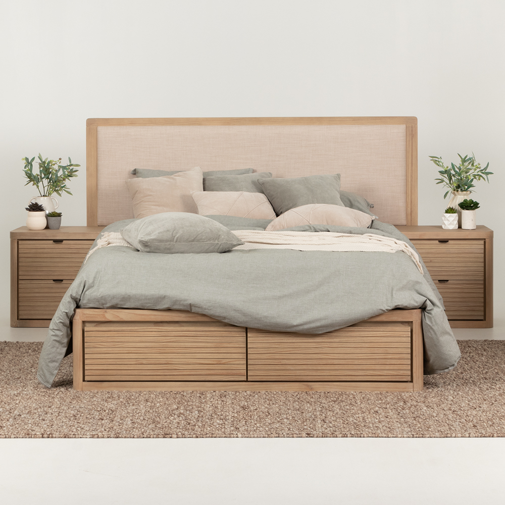 Bromley Super King Bed Frame With Drawers, Light