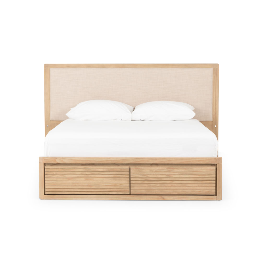 Bromley Super King Bed Frame With Drawers, Light