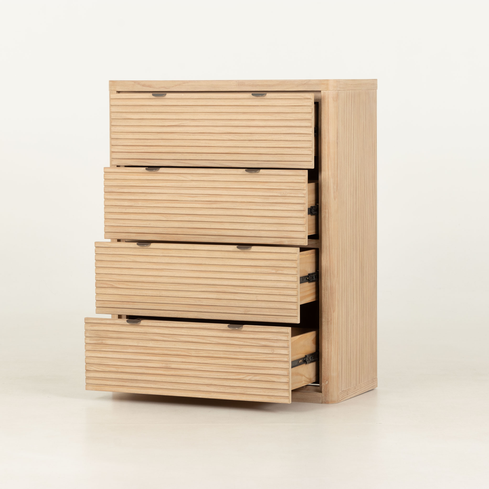 Bromley 4 Drawer Tallboy - W95, Light