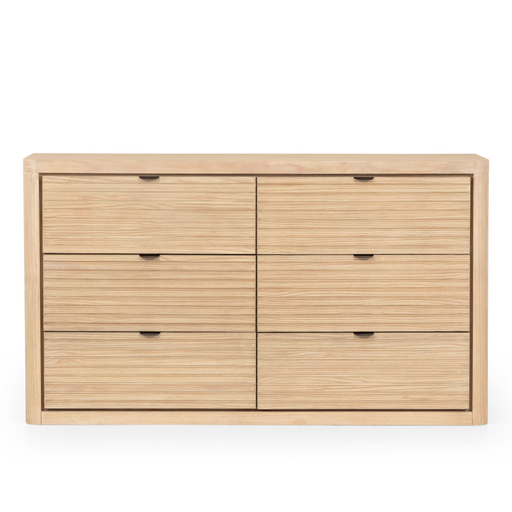 Bromley 6 Drawer Lowboy, Light