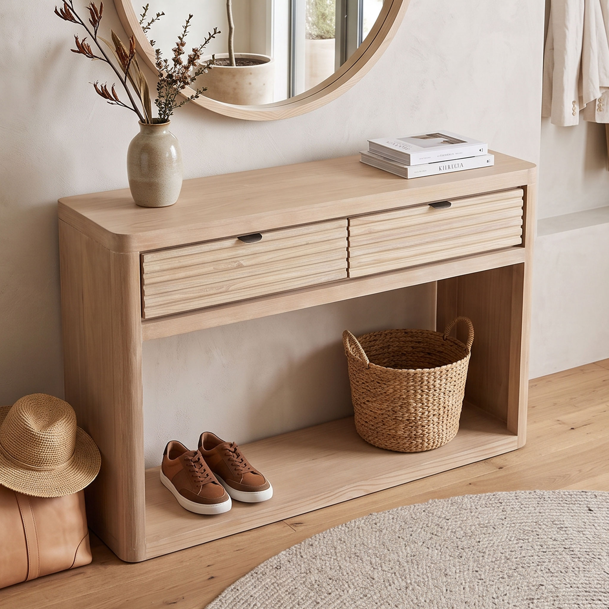 Bromley Console Table, Light