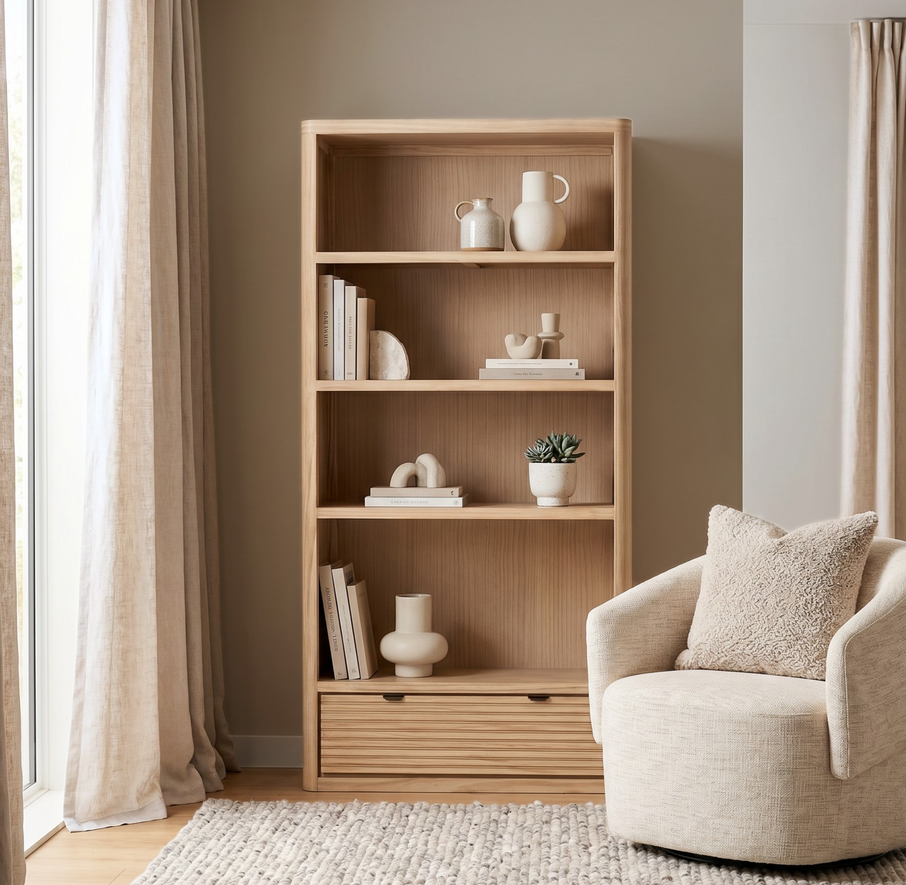 Bromley Bookcase, Light