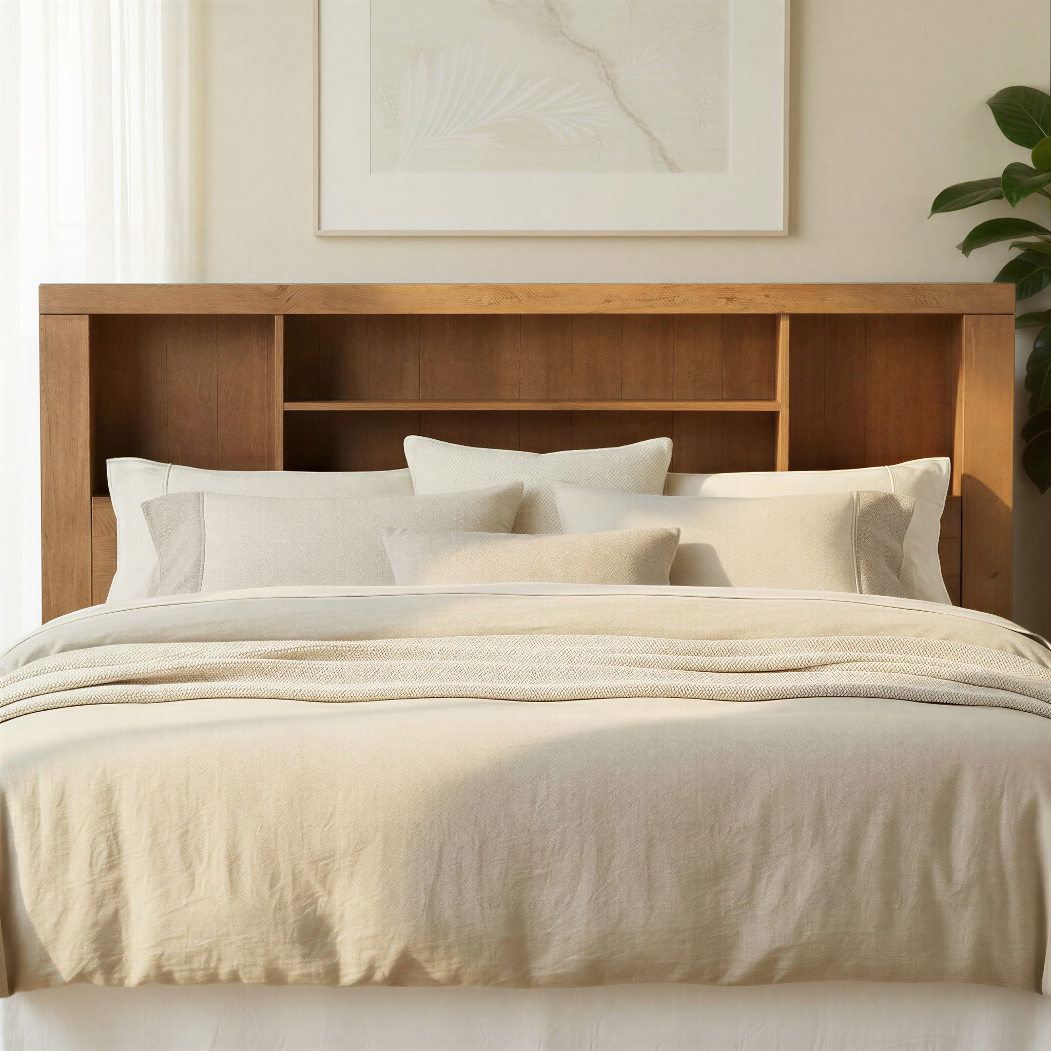 Safin Bookend King/Super King Headboard, Brown