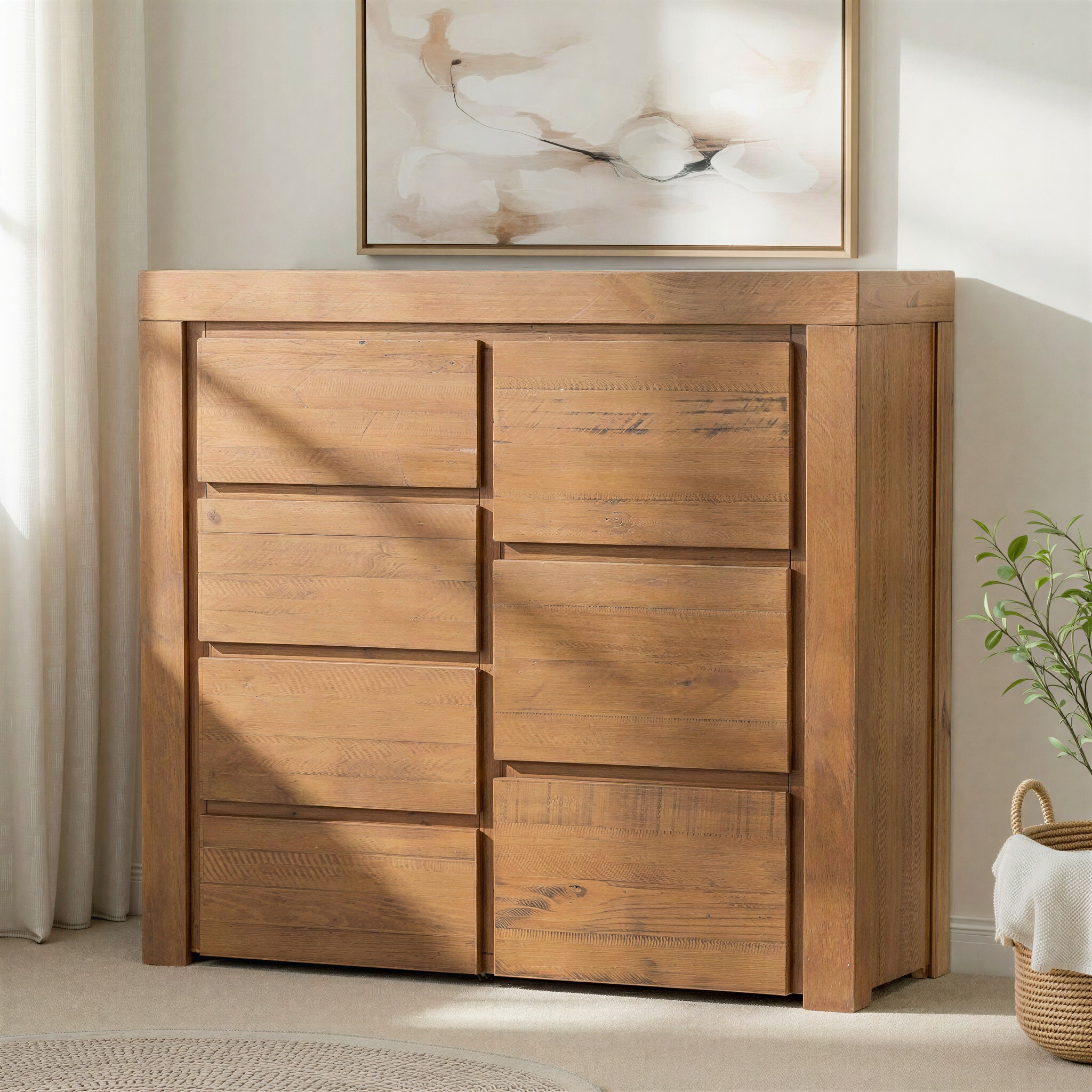 Safin 7 Drawer Tallboy, Brown