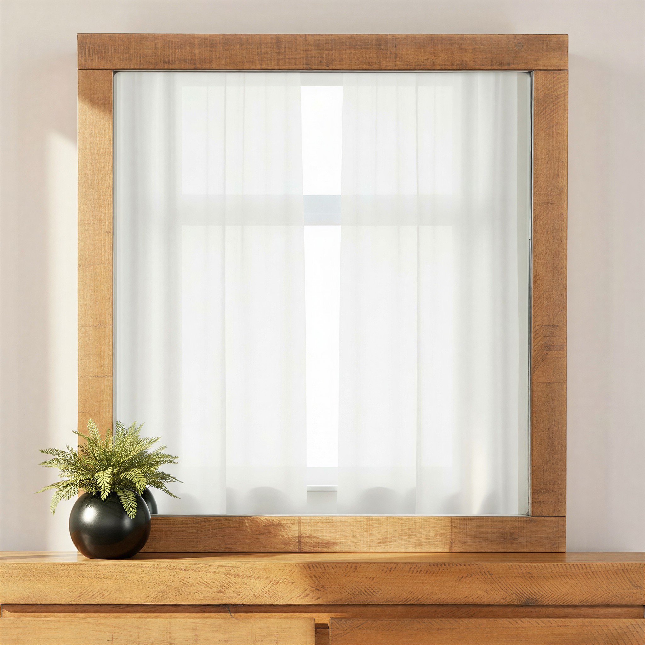 Safin Dresser Mirror, Brown