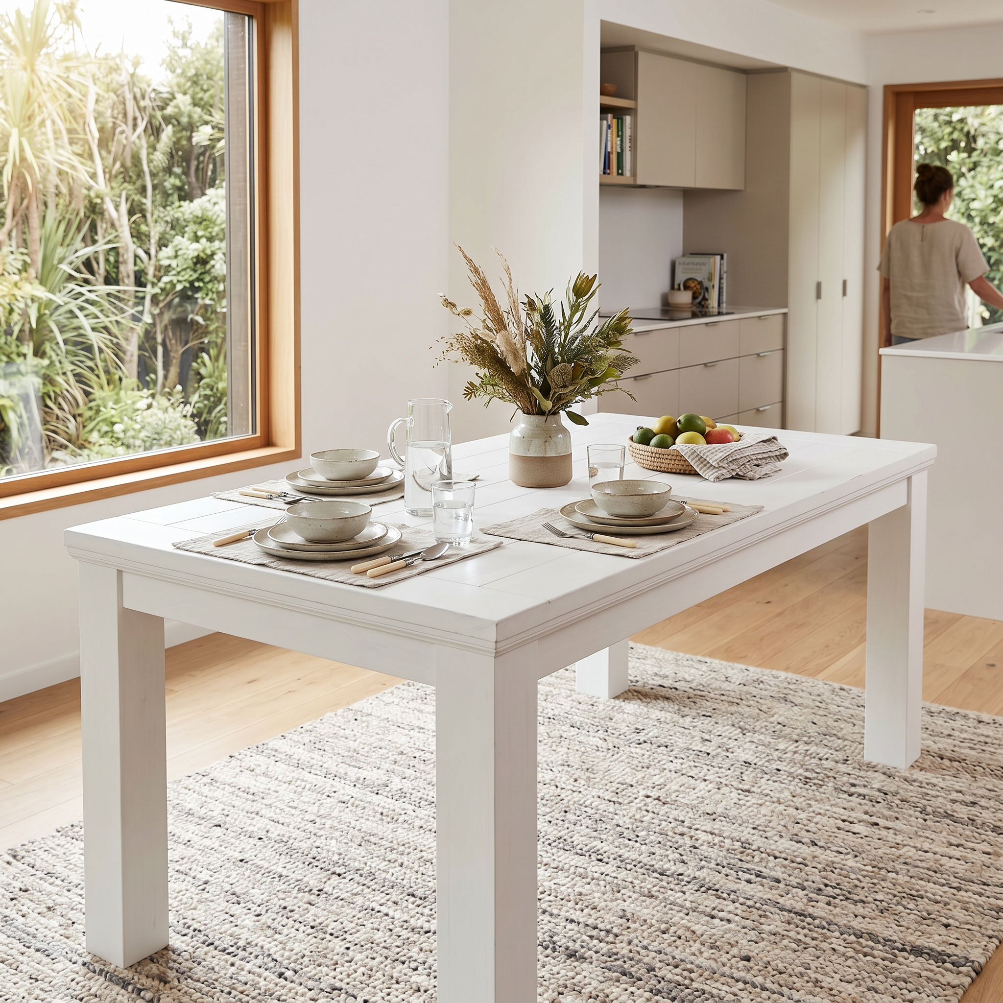 Melve Dining Table - W190, White