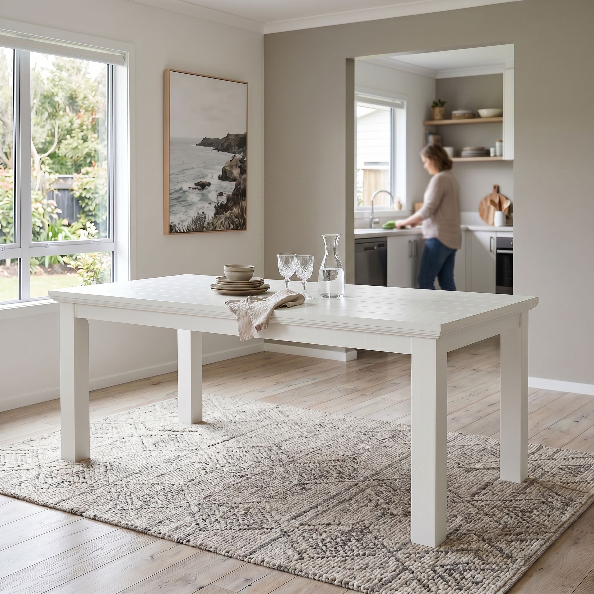 Melve Dining Table - W190, White