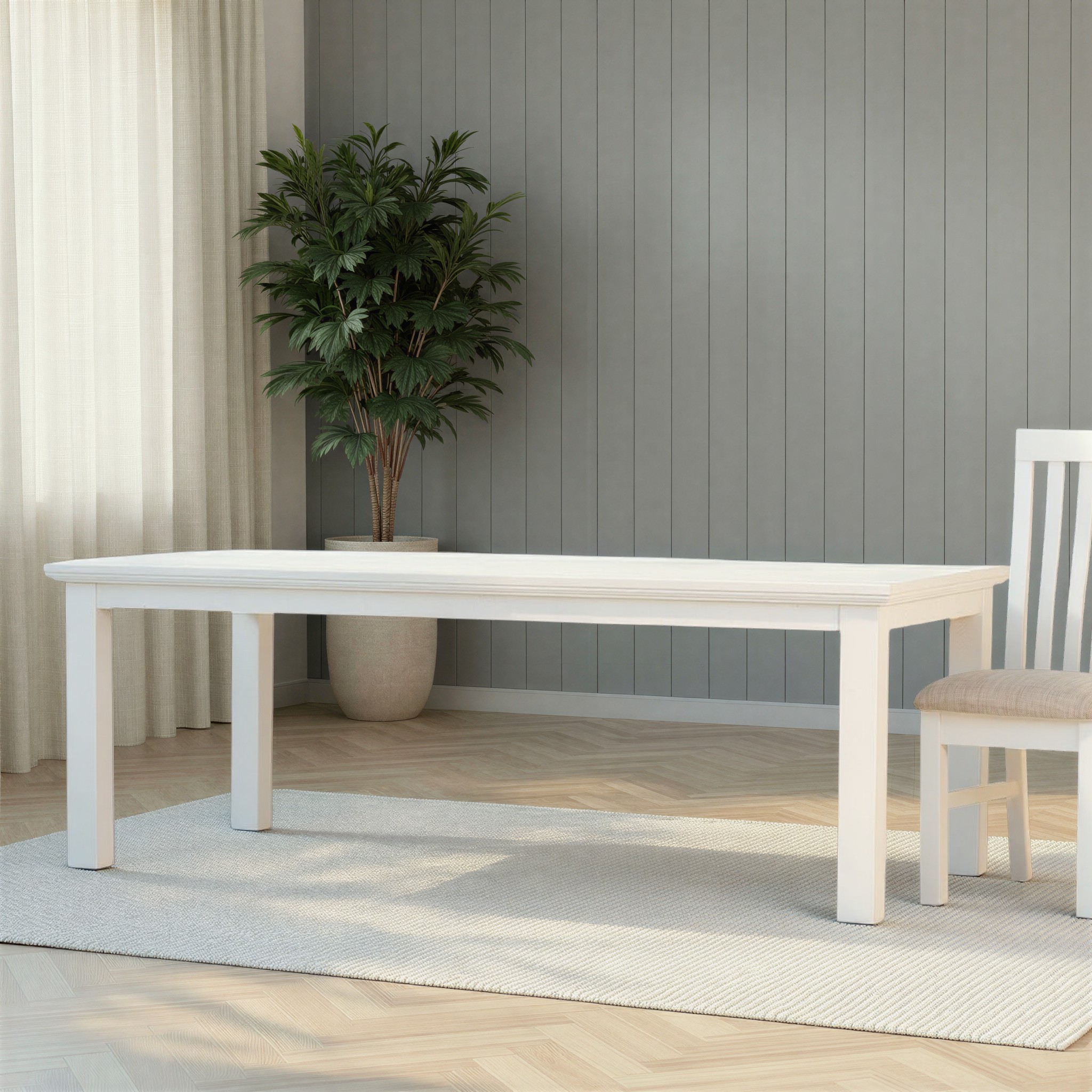 Melve Dining Table - W220, White