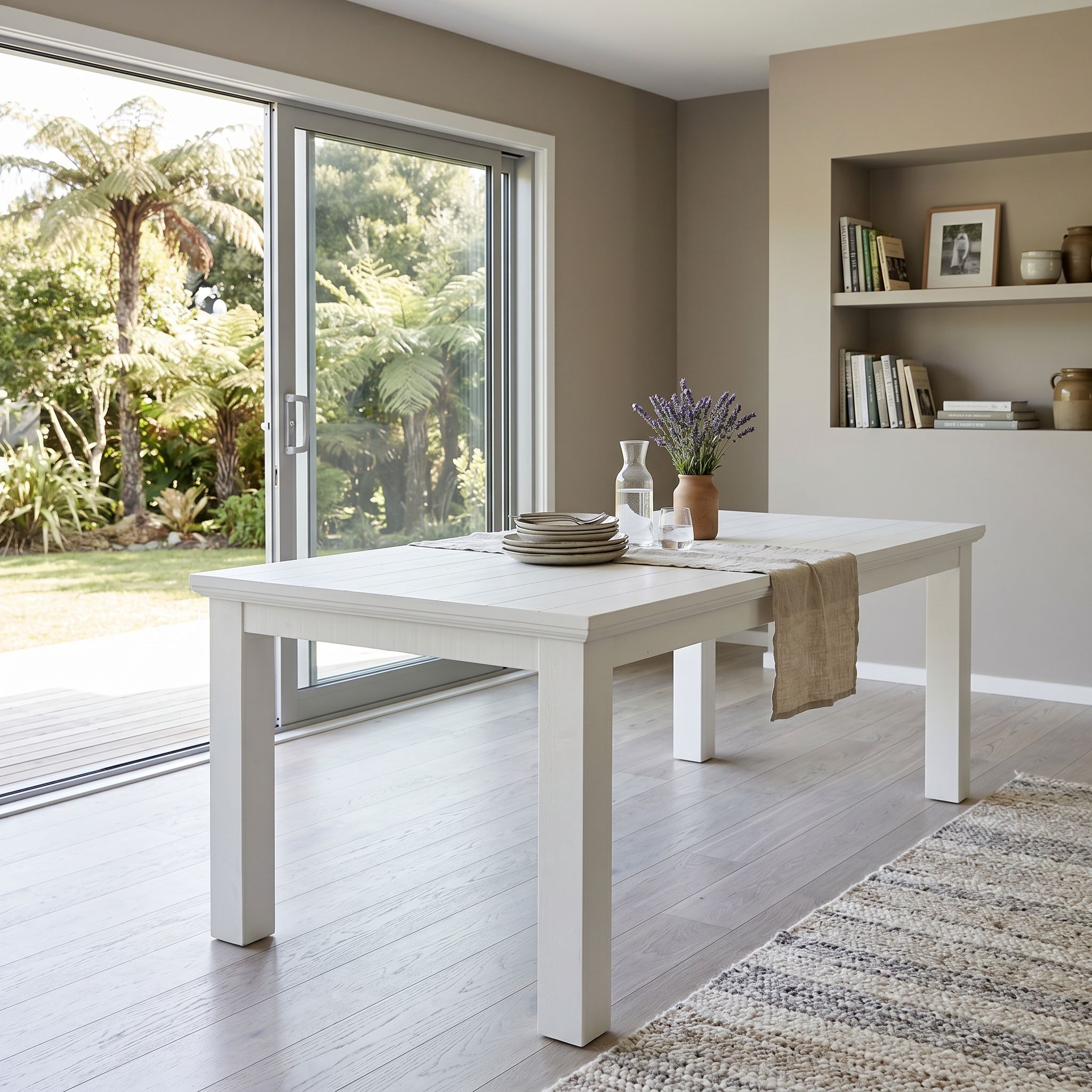 Melve Dining Table - W220, White