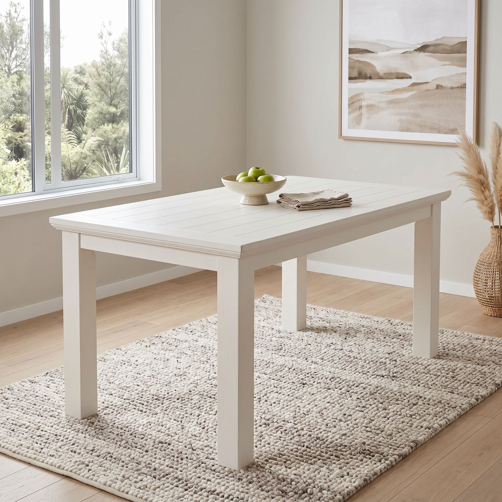 Melve Dining Table - W160, White