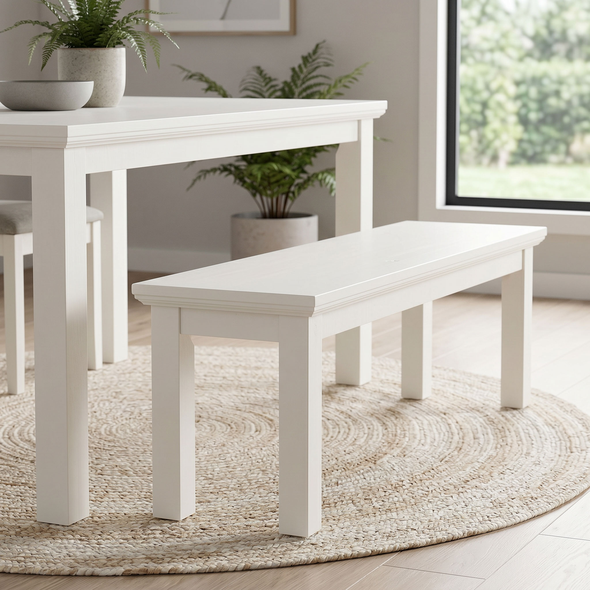 Melve Bench Seat - W150, White