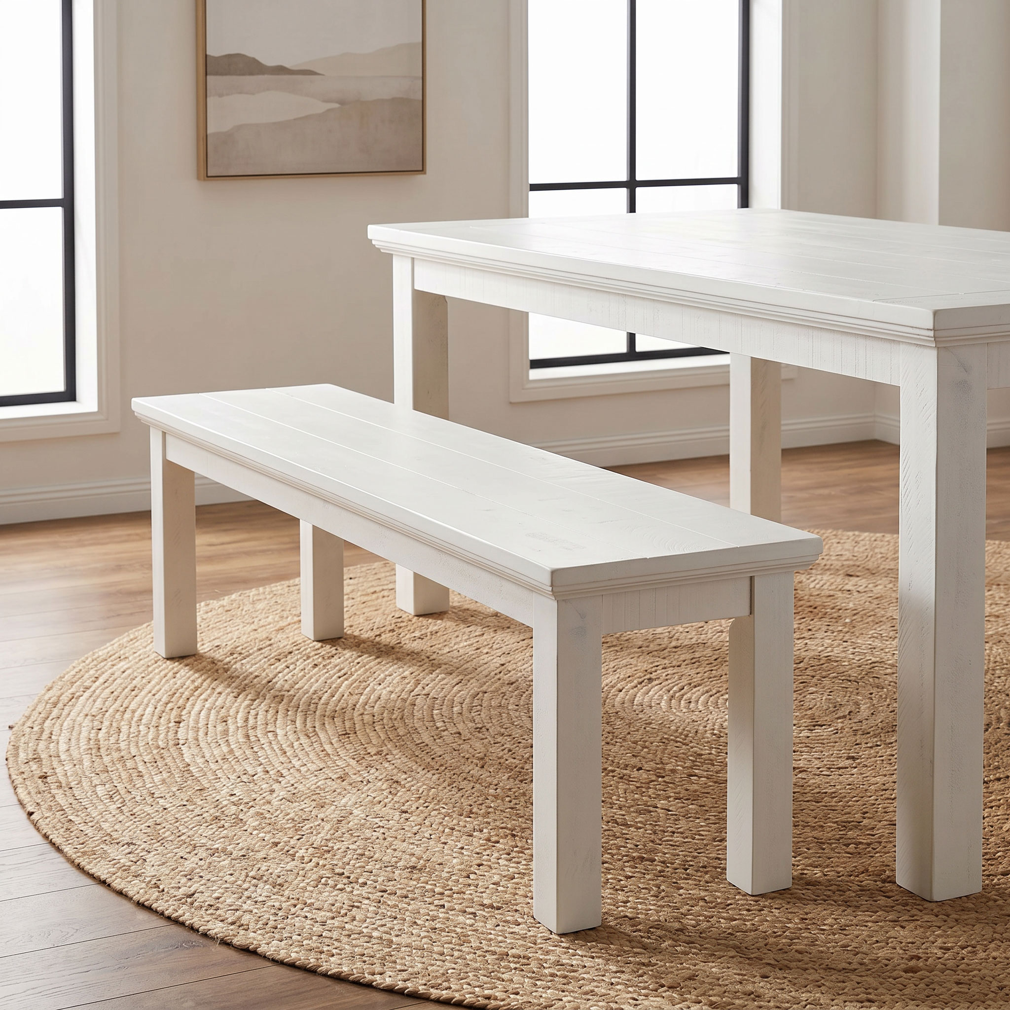 Melve Bench Seat - W180, White