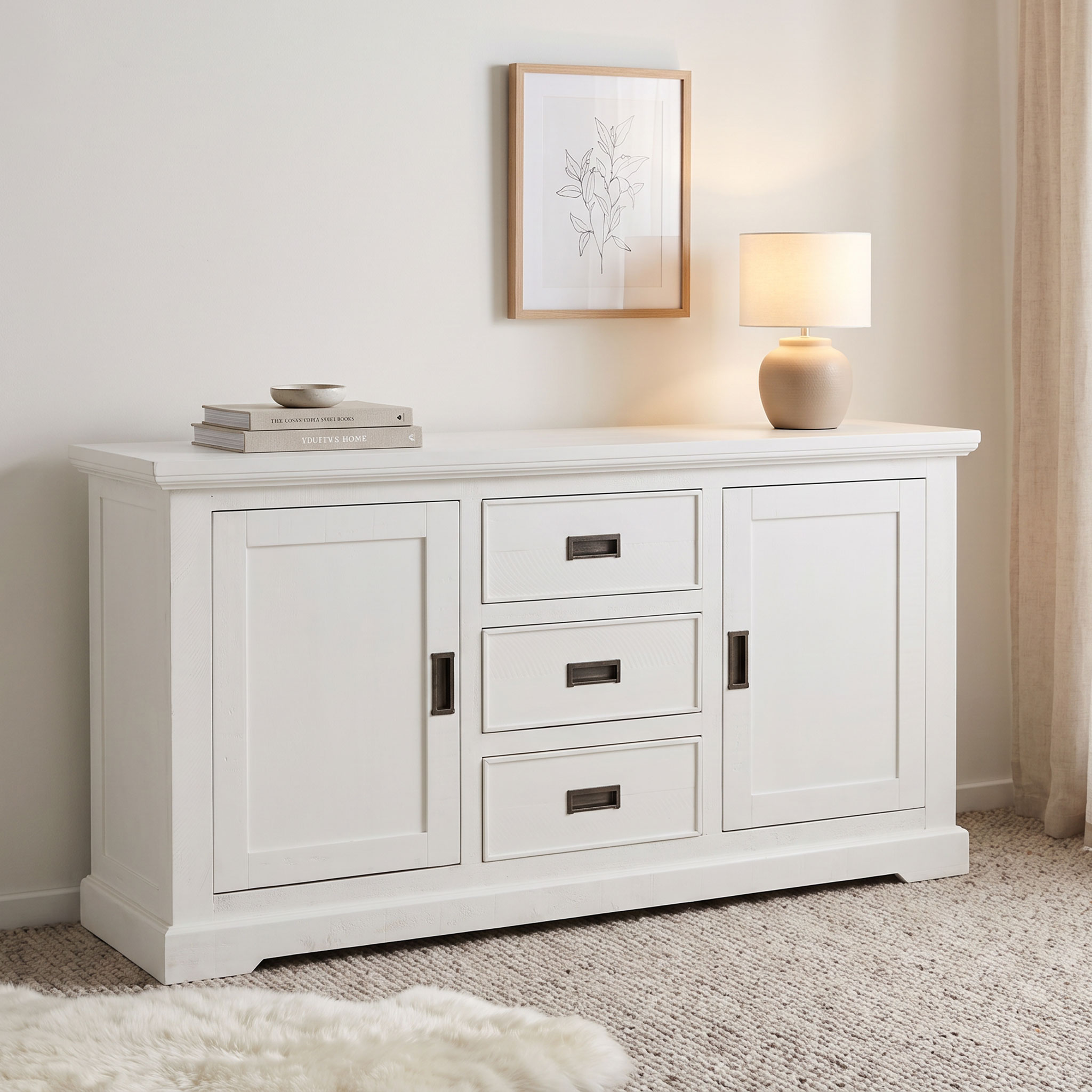 Melve Buffet, White