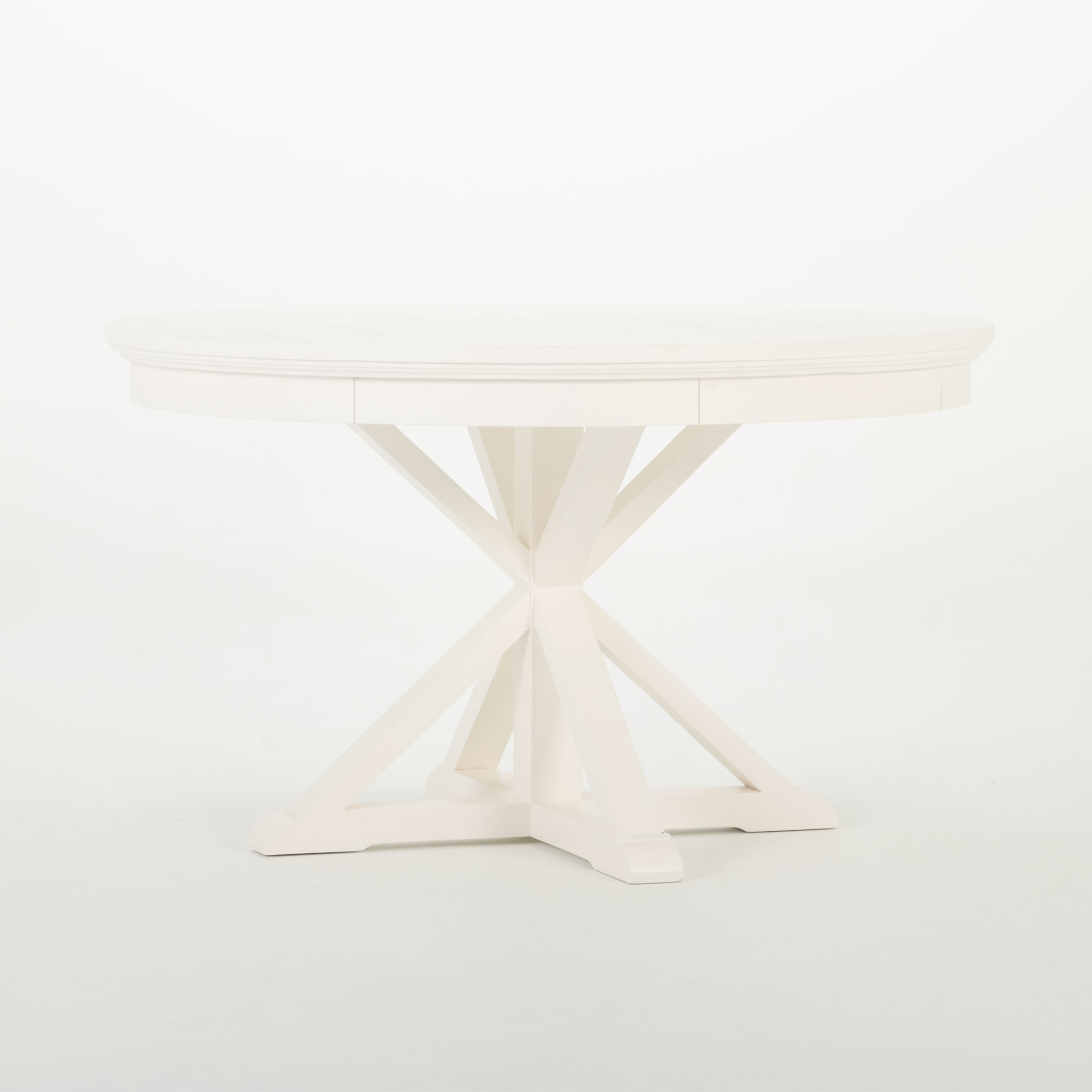 Melve Round Dining Table - W130, White