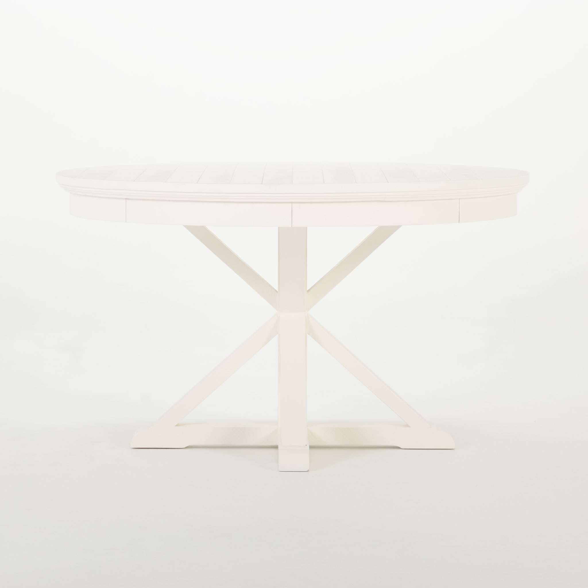 Melve Round Dining Table - W130, White