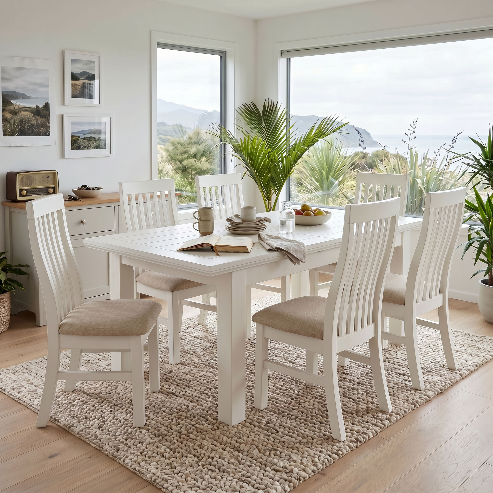 Melve Extension Dining Table - W140/180, White