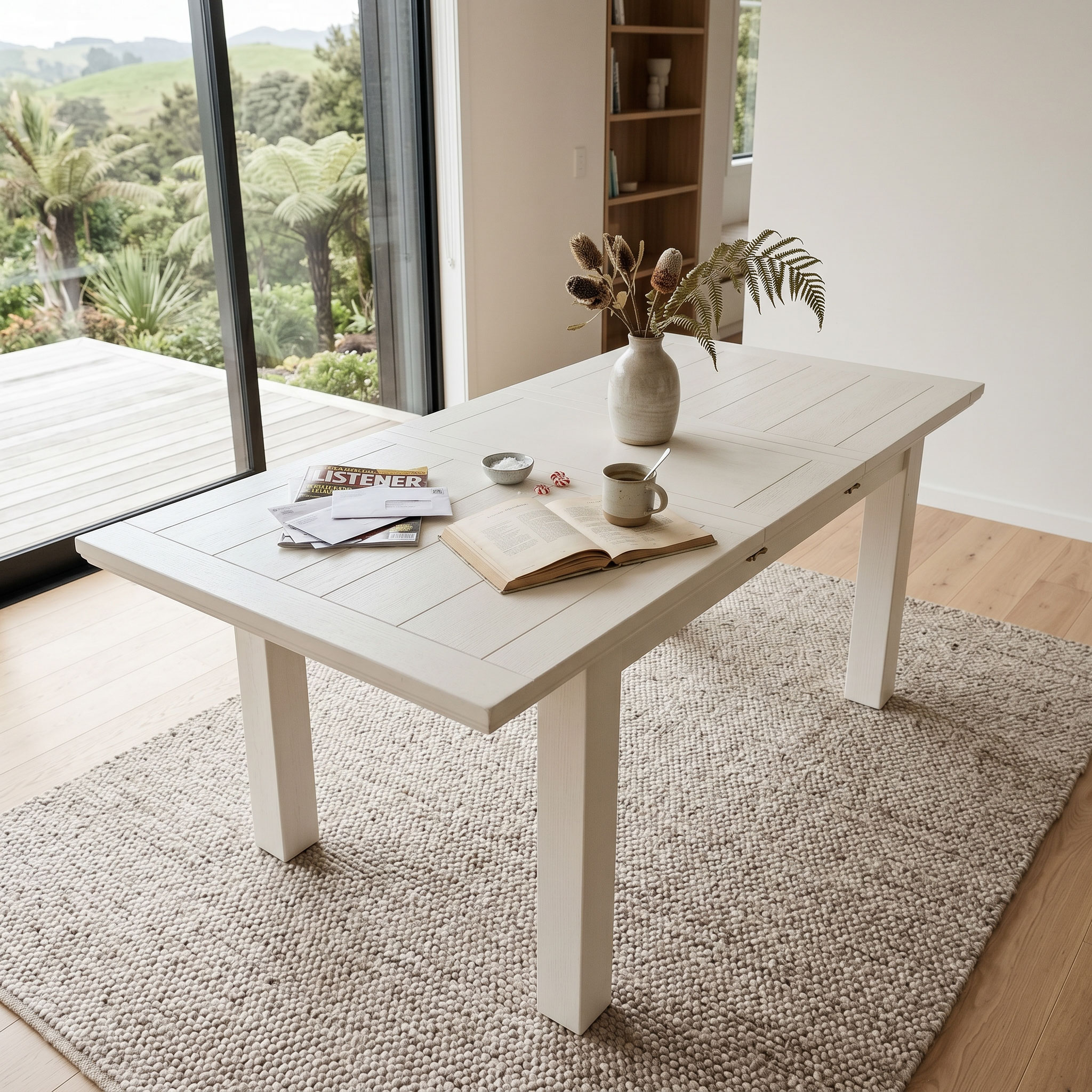 Melve Extension Dining Table - W140/180, White